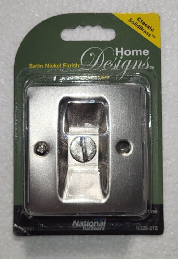 N326-272 Privacy Notched Pocket Door Latch Satin Nickle Finish