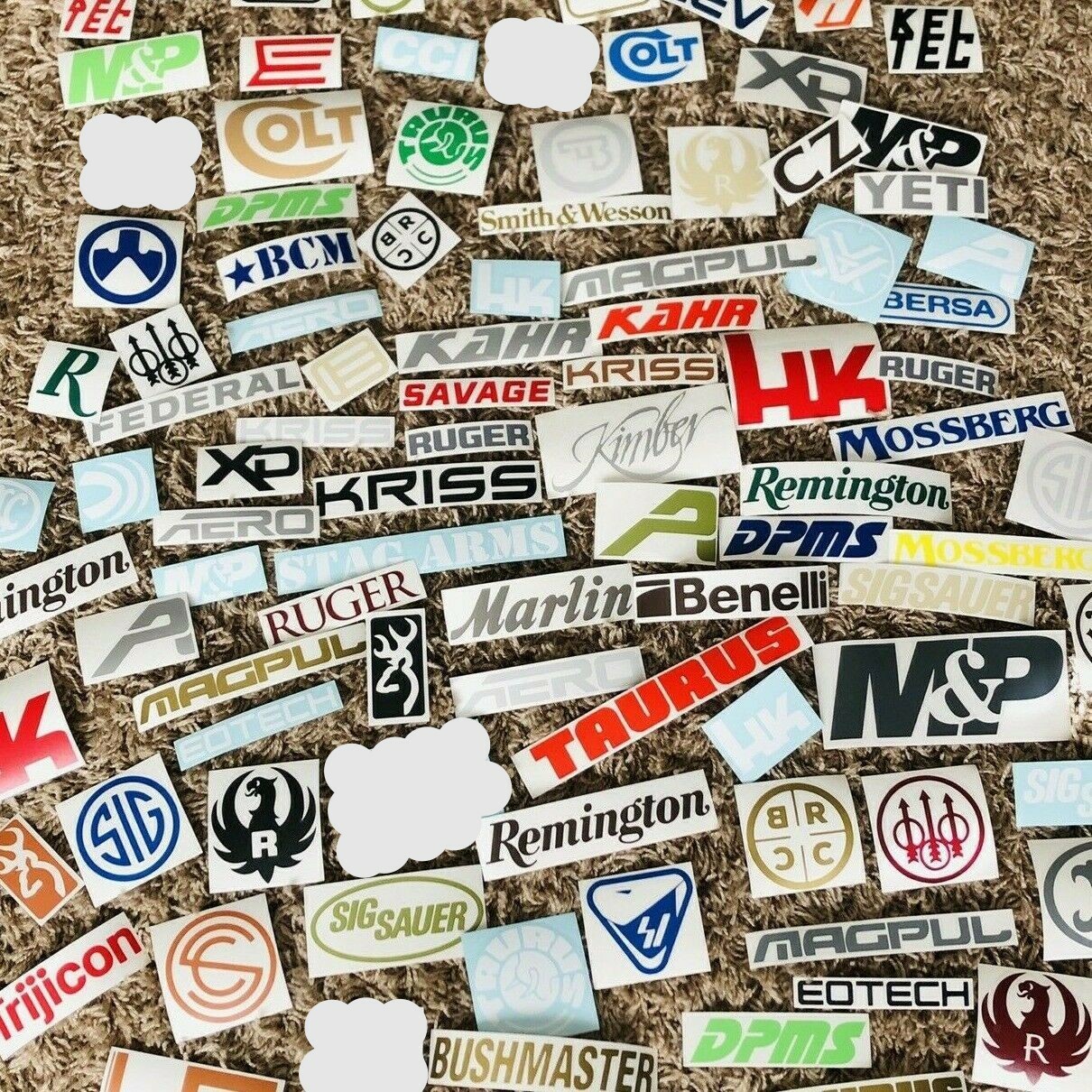 GUN SAFE Hunting Rifle Pistol Military Decal Sticker Pack - Lot of 30 9mm AR