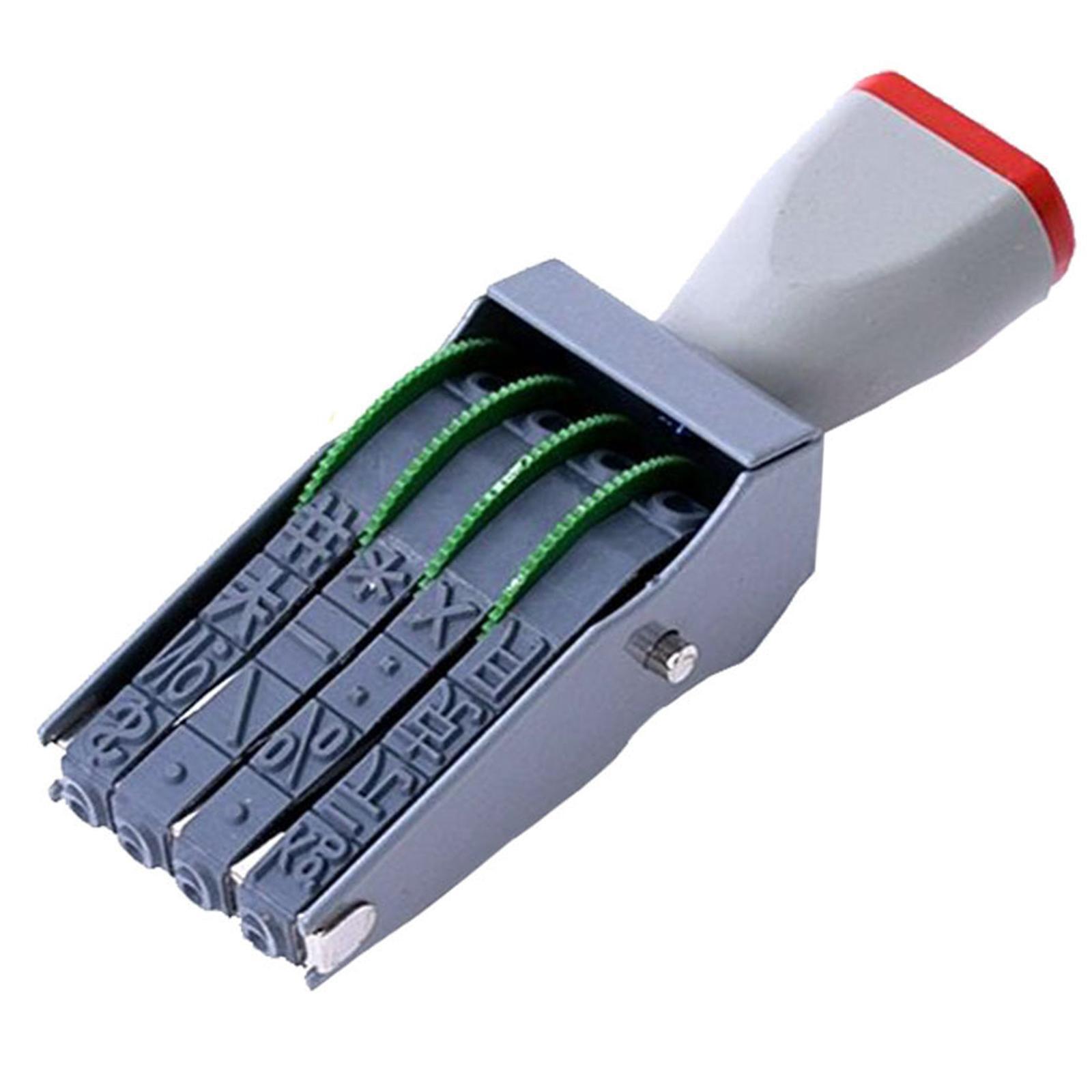 Rubber Number Stamp 4 digits Numeric Rolling Accs Roller Date Stamp for Document