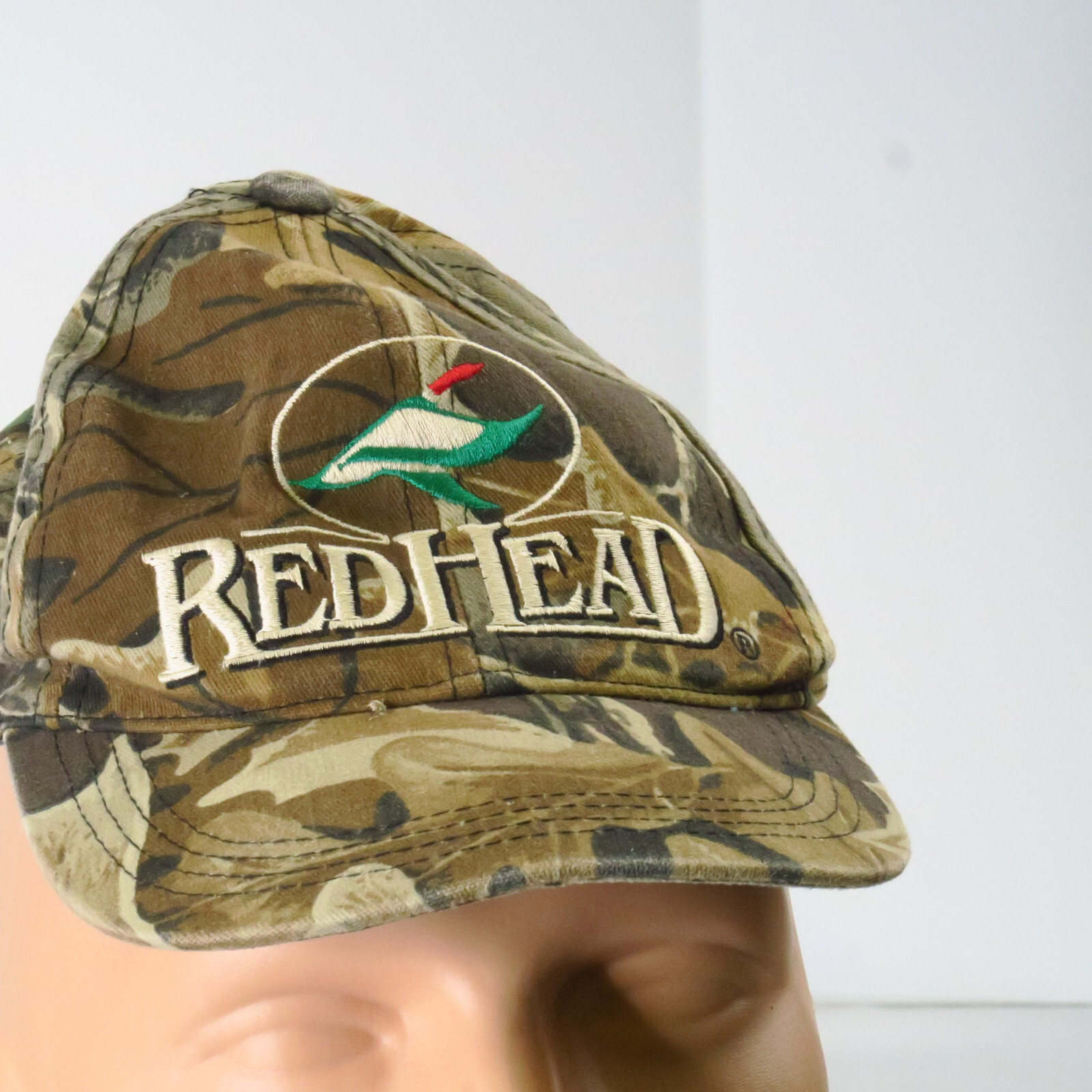 Redhead Woodland Camo Strapback Hat Youth Kids Boys Spellout Hunting