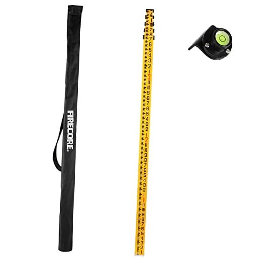 16-Foot Aluminum Grade Rod - 8ths, 5 Sections Dual Sided Telescoping 16FT