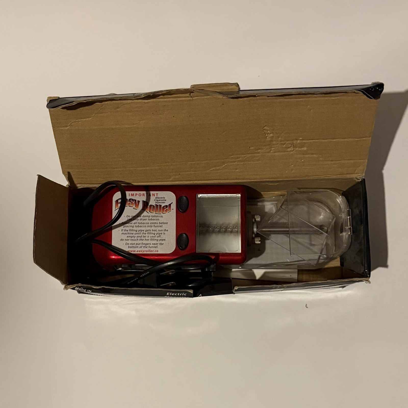 Easy Roller Electric Cigarette Injector Tested Works