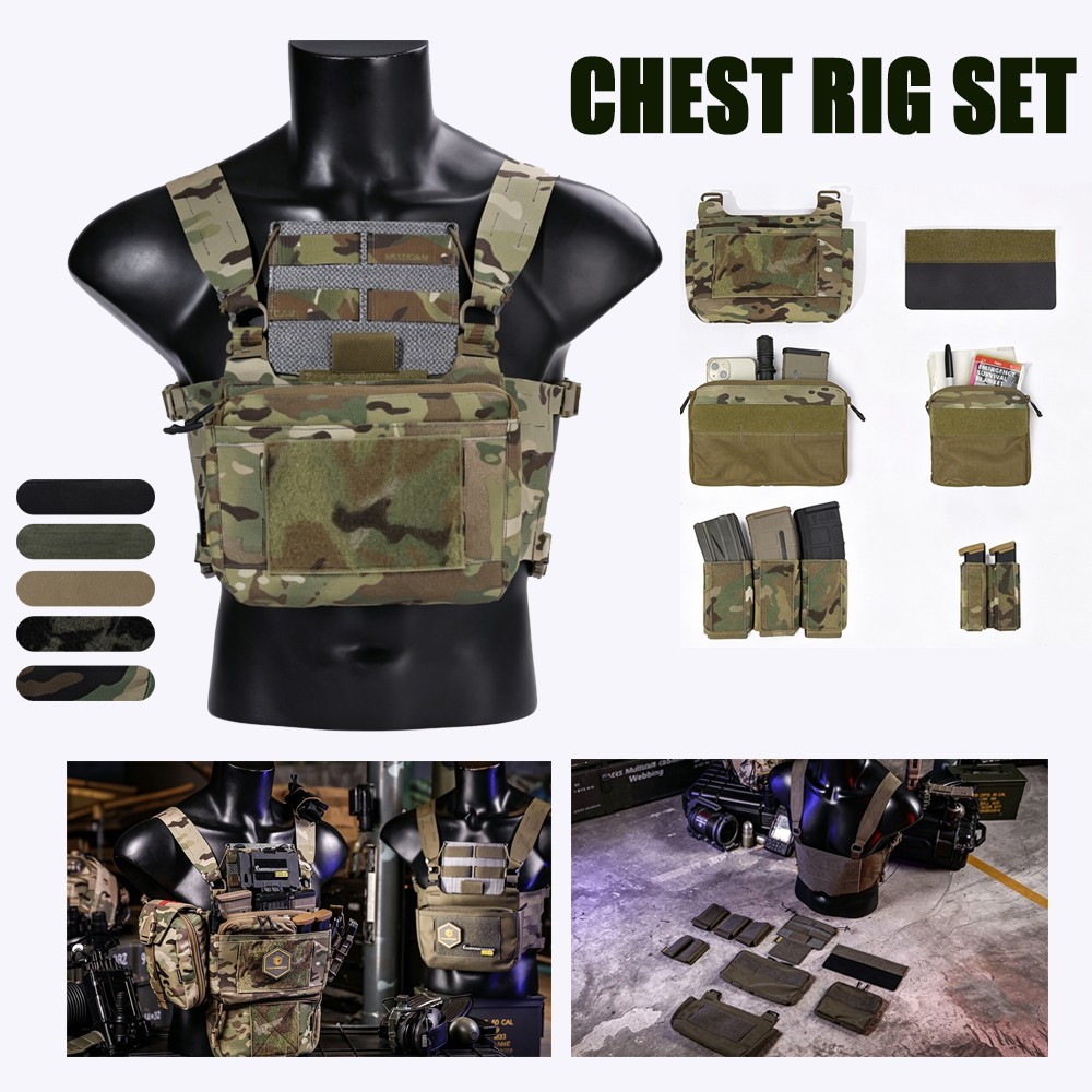 Emerson FRO Style Tactical Chest Rig Set Accessory Bag 5.56mm / 9mm Mag Pouch