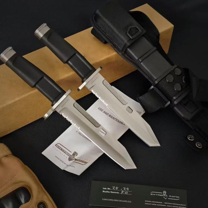New N690 Steel Fixed Blade FORPRENE Handle Collection CampingOutdoor ToolsVTH15B