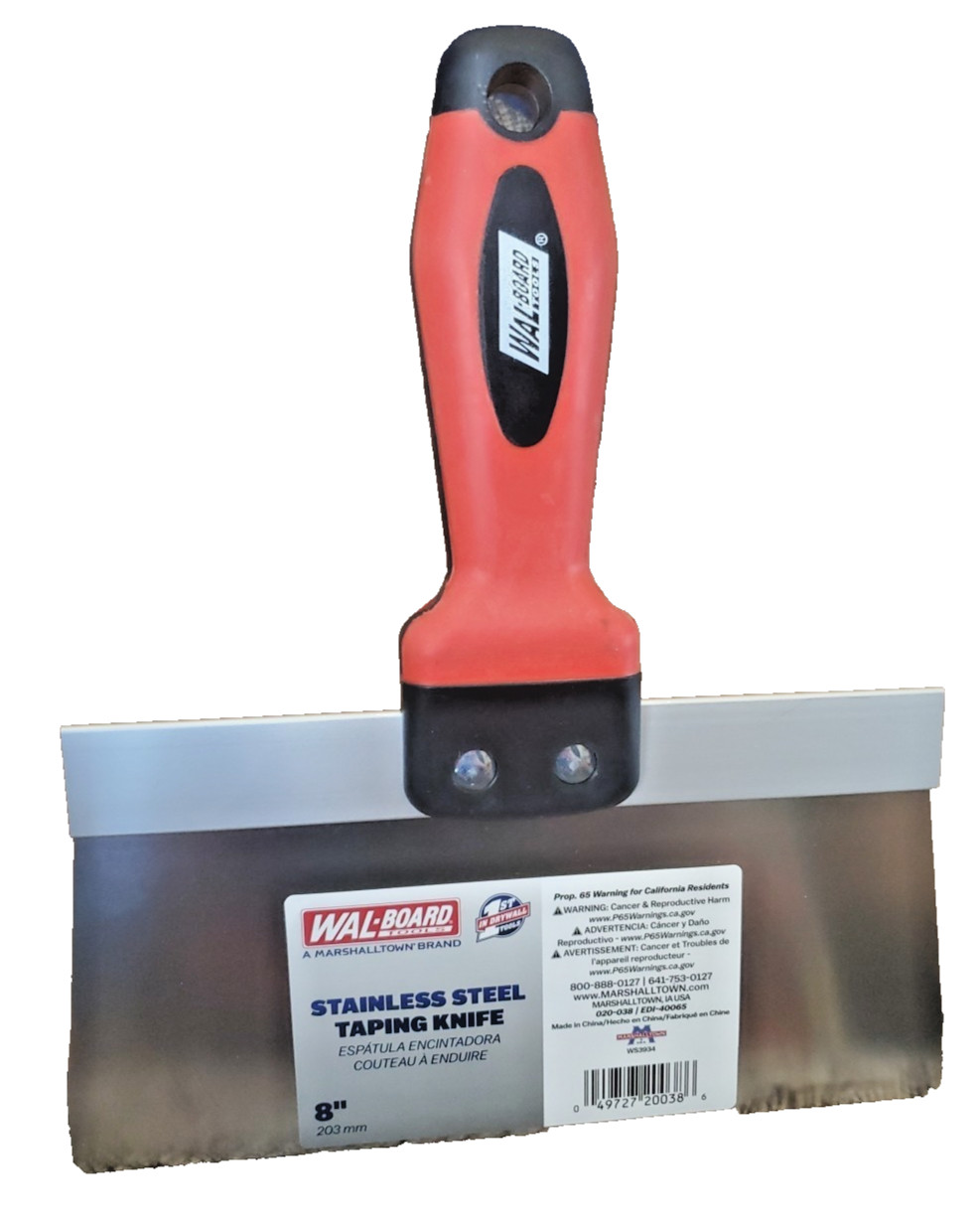 DuraSoft II Taping Knife, 8 Inch Stainless Steel Blade, For Drywall Finishing...