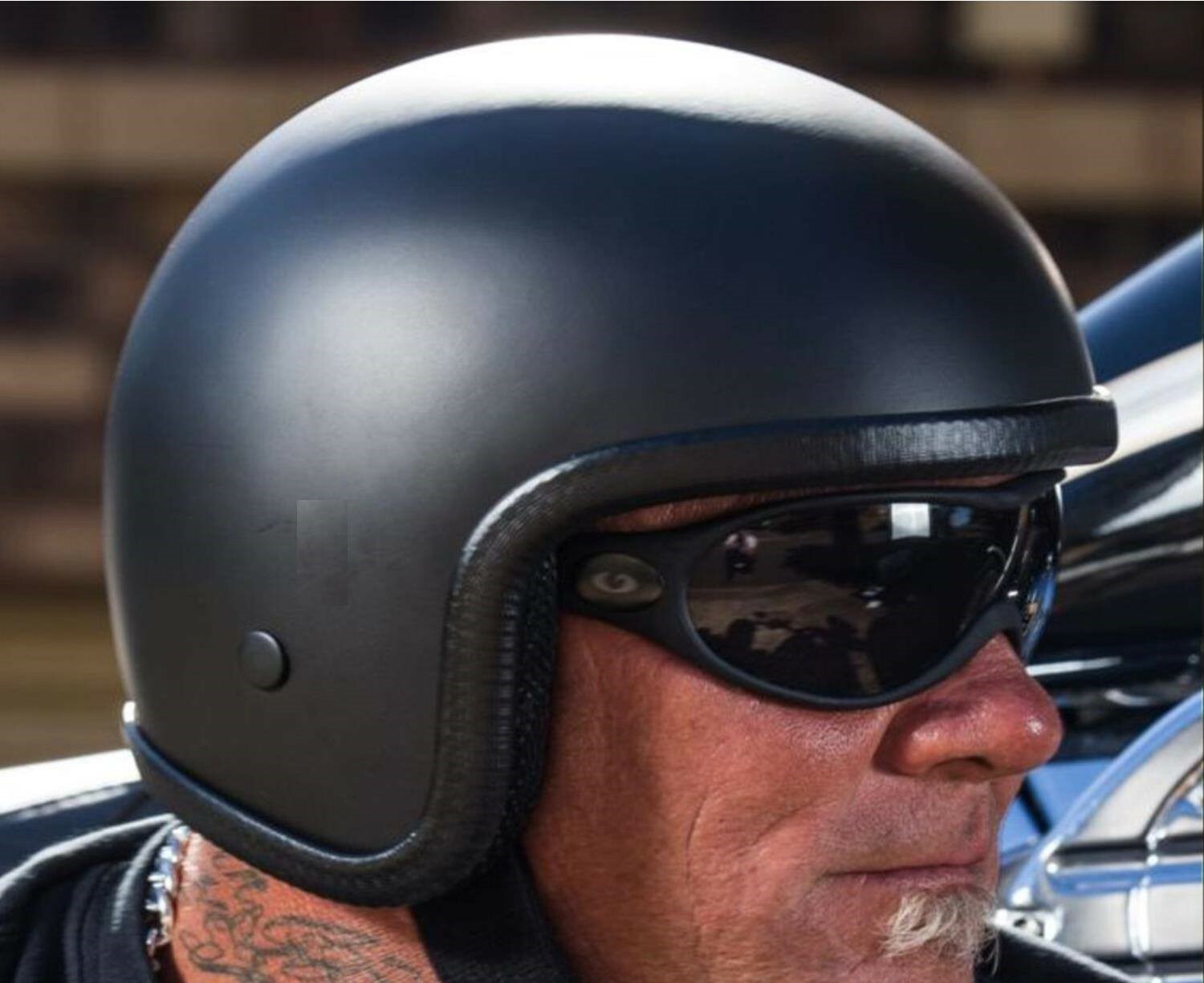 Novelty Helmet Low small shell helmet, For Harleys Choppers  free helmet sticker
