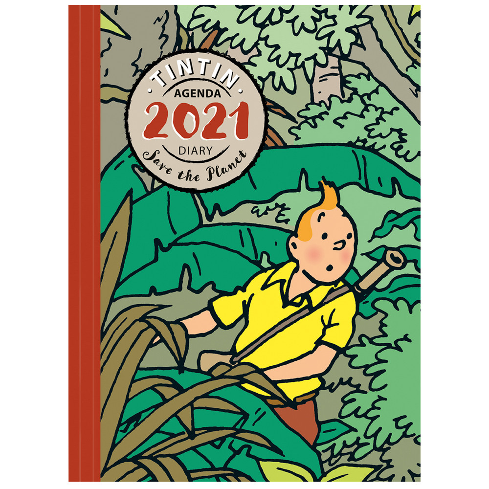 2021 Tintin Save the Planet Desk Diary 16x21cm (24445)