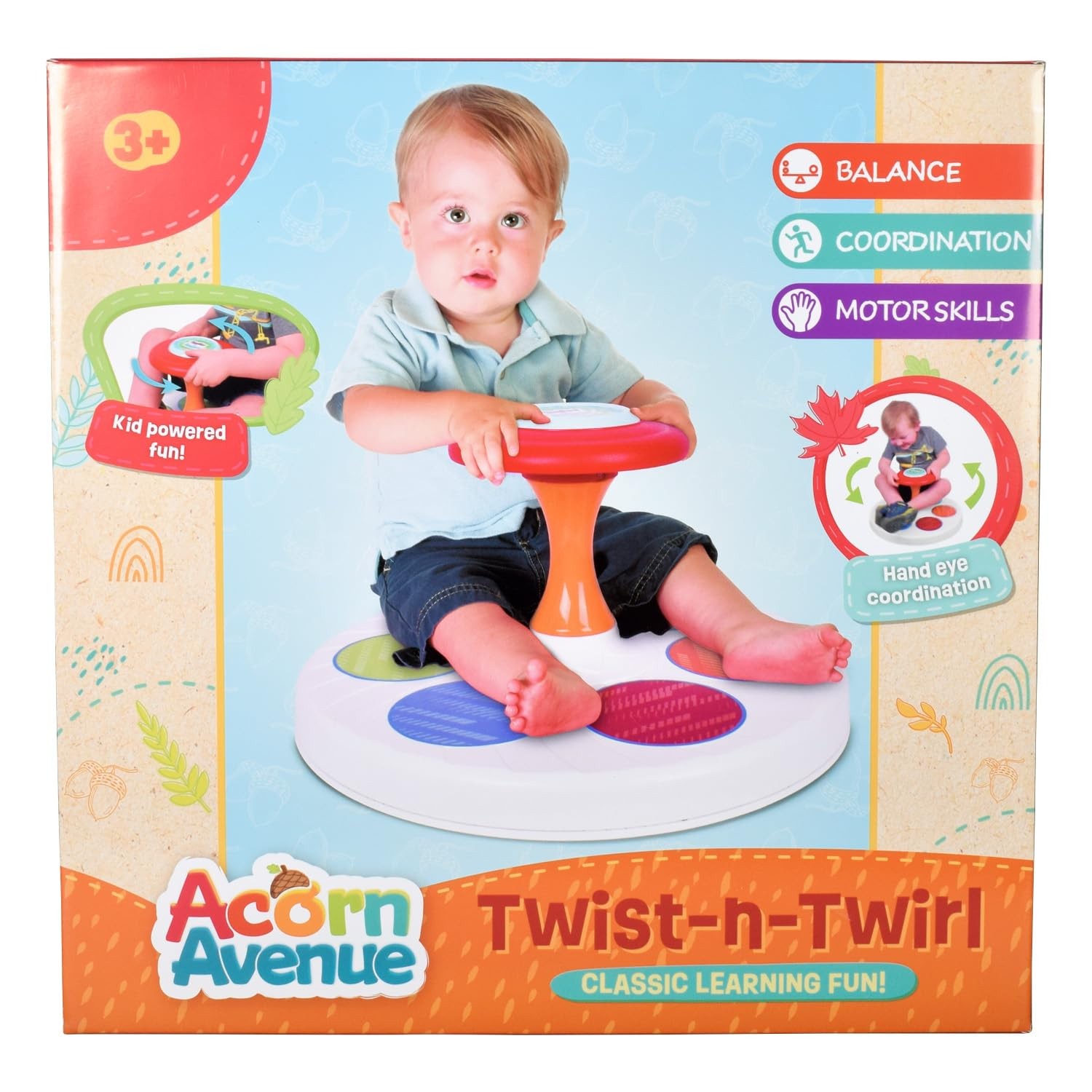 Twist N Twirl Classic Spinning Activity Toy for Toddlers Ages Over 18 Months