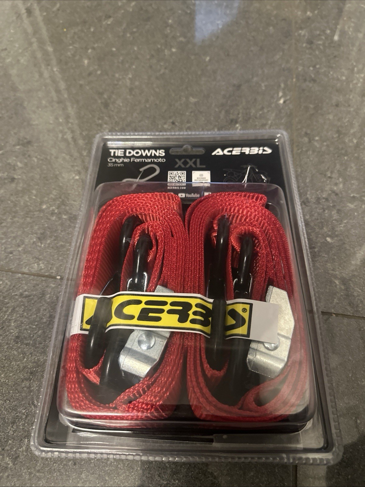Acerbis Tie Down Straps To fit on Trailer for Transporting Motorbike VERY STRONG
