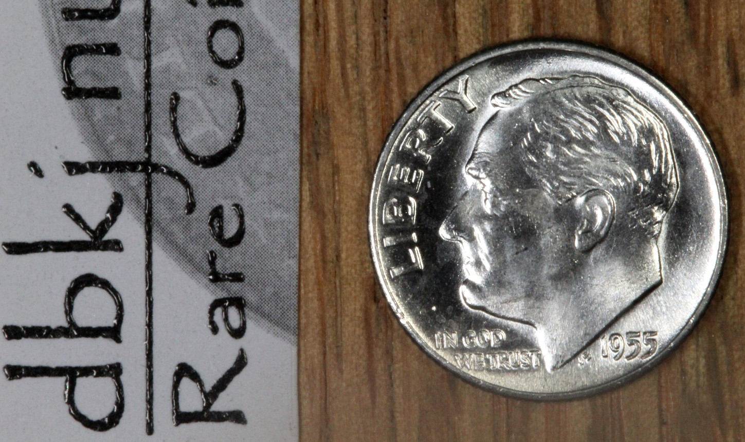 1955 D Roosevelt Dime 10¢ - BU - Choice to Gem Uncirculated