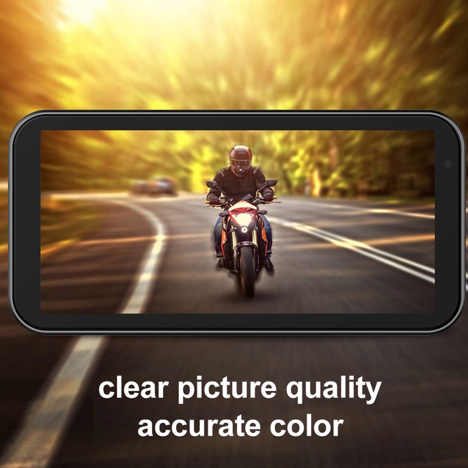 6.25" Waterproof Touch Screen Motorcycle Wireless CarPlay Android Auto GPS TPMS
