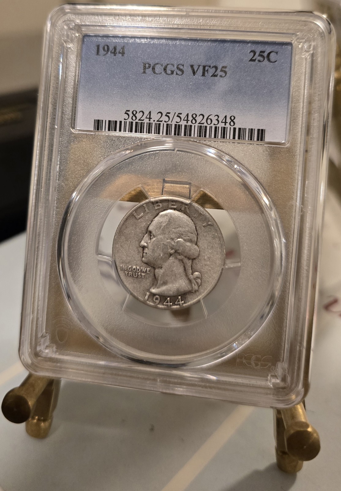 1944 Washington Quarter-PCGS VF25