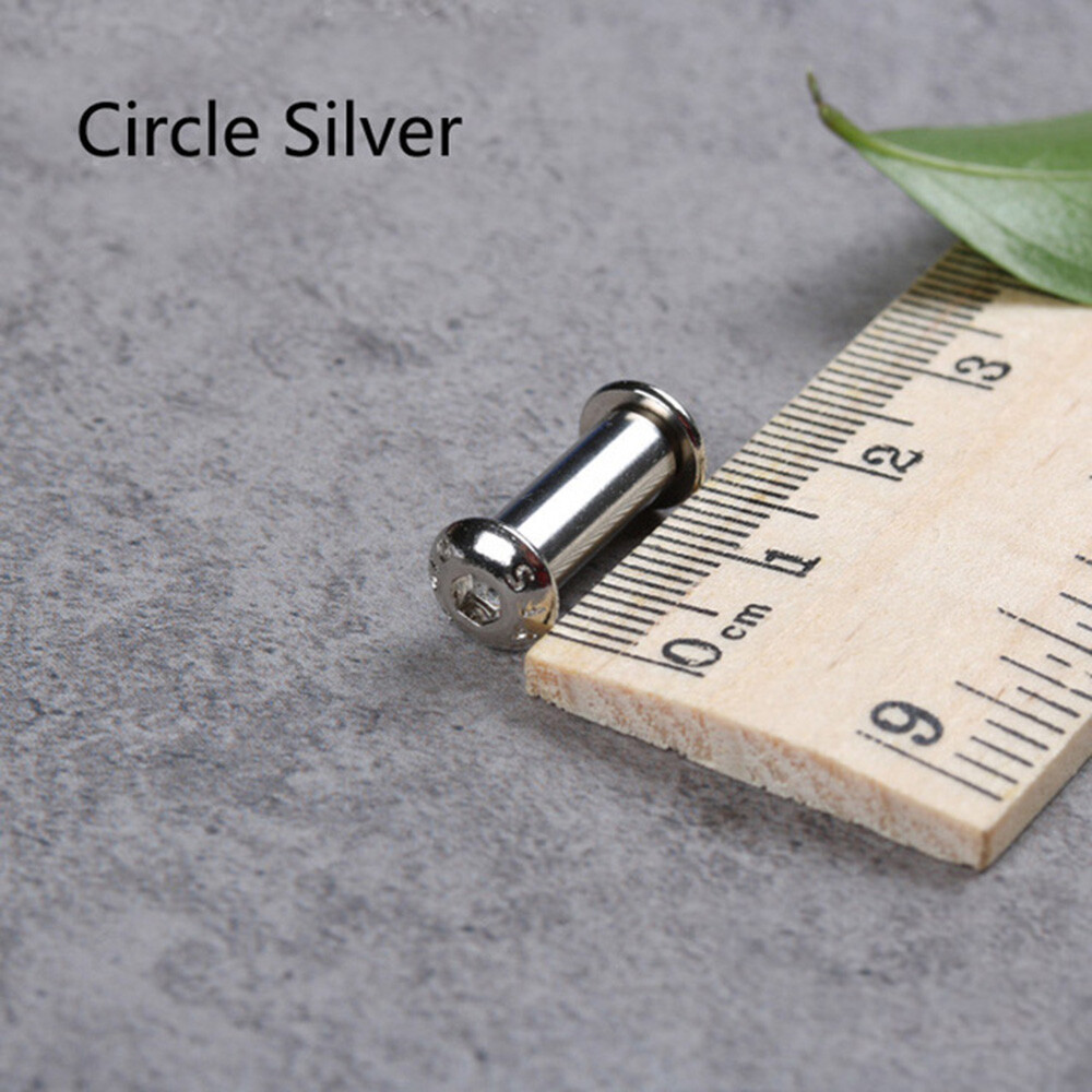 10pcs/lot Knife Handle Bolt Rivets Scale Screw Fastener Nut Flat Round Hex Head