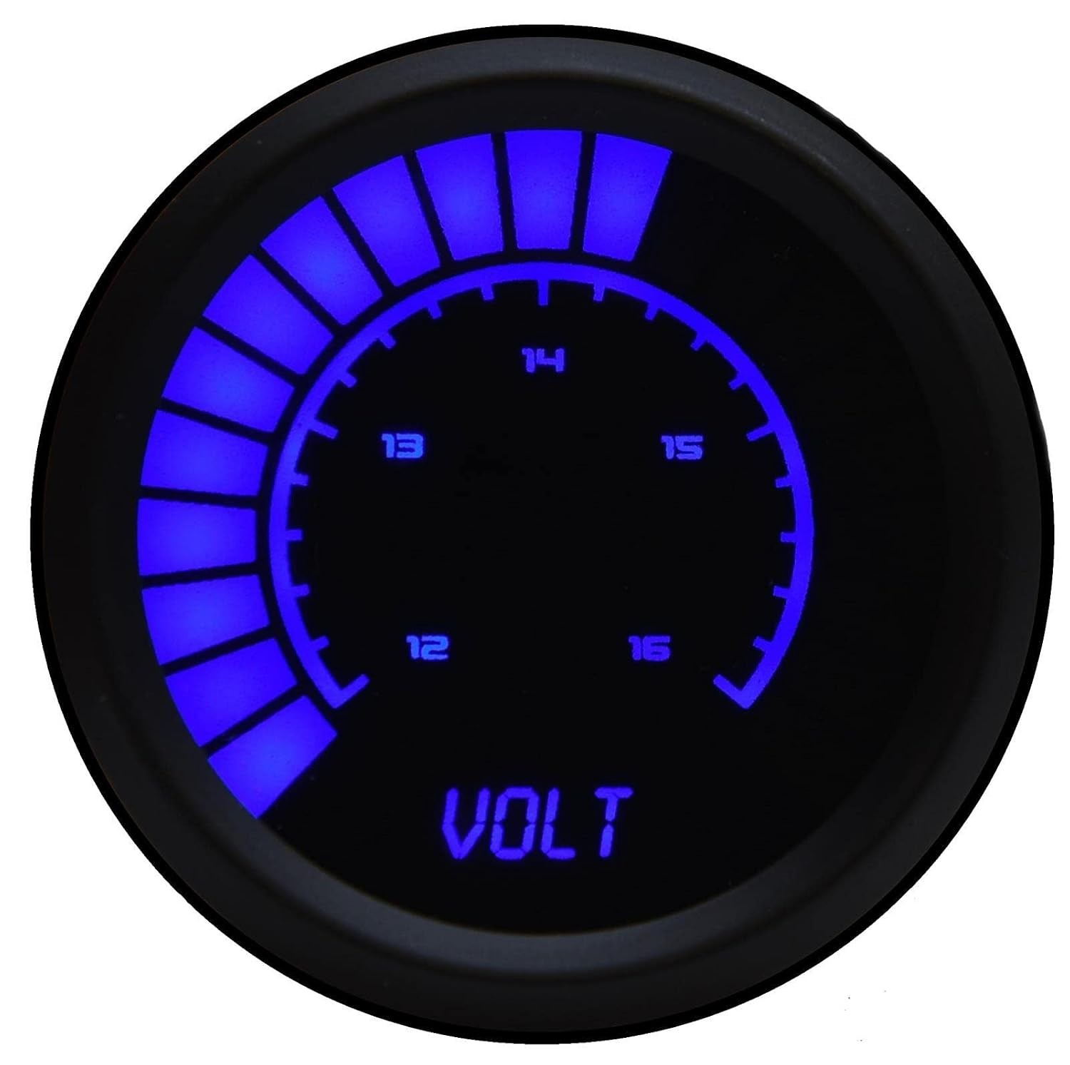 Analog Bargraph Voltmeter Gauge (Blue) B9015