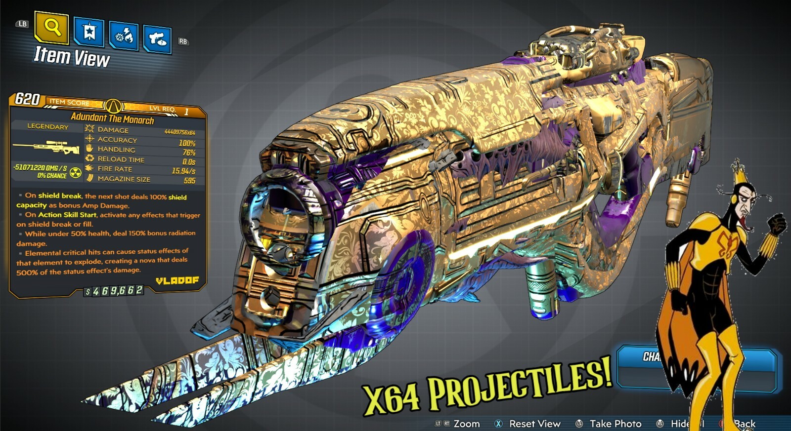 Borderlands 3 ⭐ MONARCH HYBRID • LEVEL 1 GEAR (XBOX | Playstation | Switch | PC)