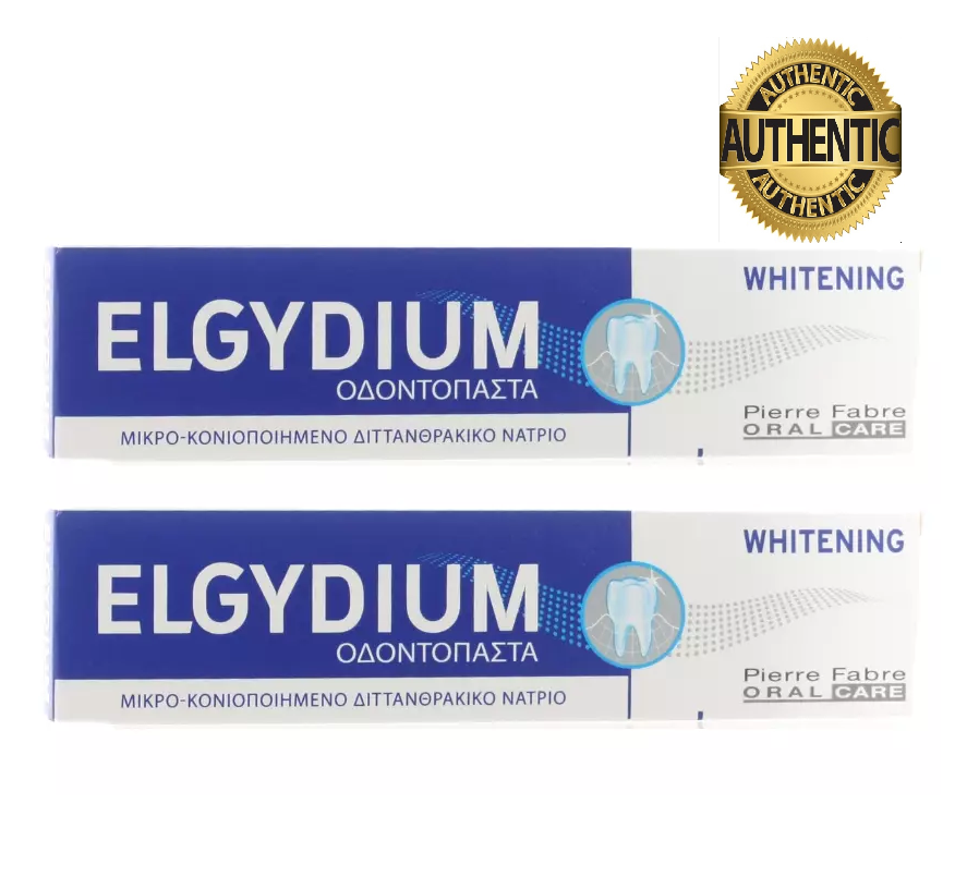2 PACK - Elgydium Whitening Toothpaste 75ml Exp 02/26