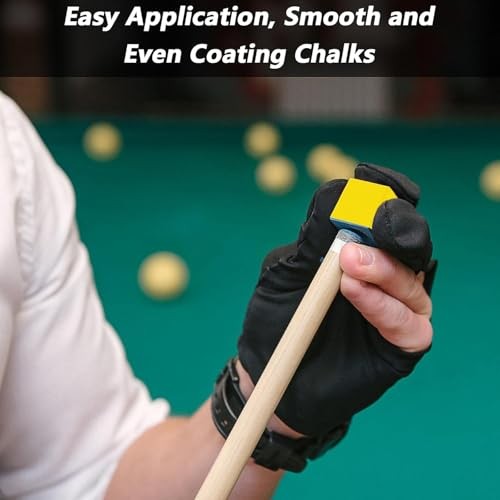 Billiard Pool Balls with Triangle Ball Rack, Cue Chalks, Table Spot Stickers &