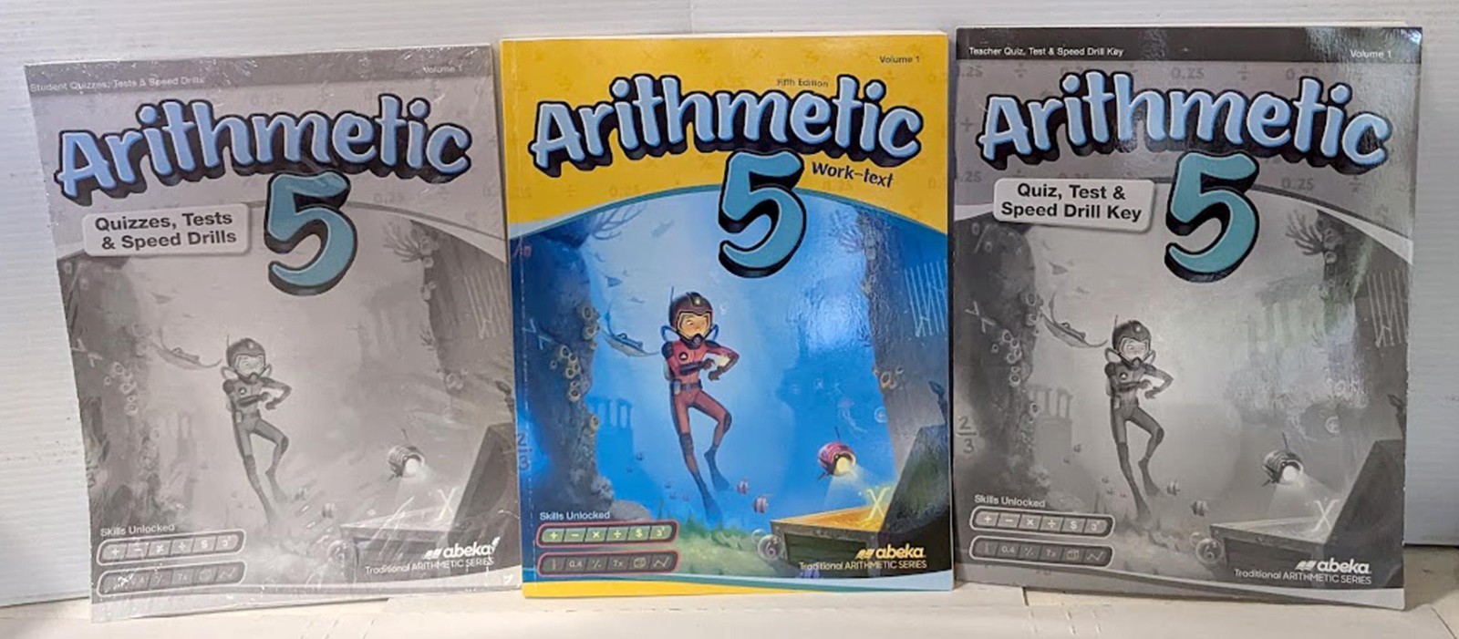 Abeka Arithmetic 5 Vol 1 5th Ed 2024 Work Text + (Quizzes etc. & Teacher Key)New