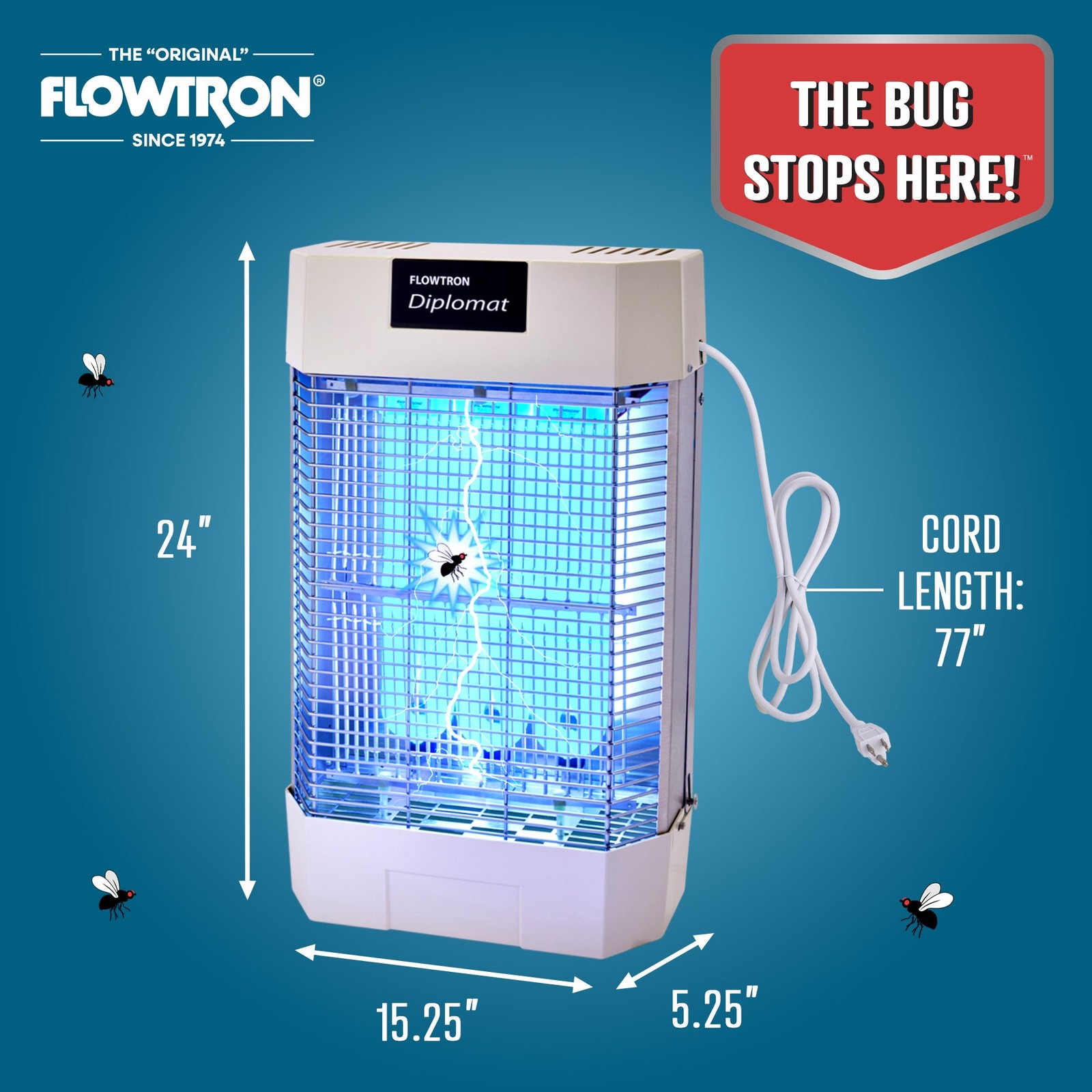 Flowtron Indoor Bug Zapper, 2000 Sq.Ft Coverage & 120W