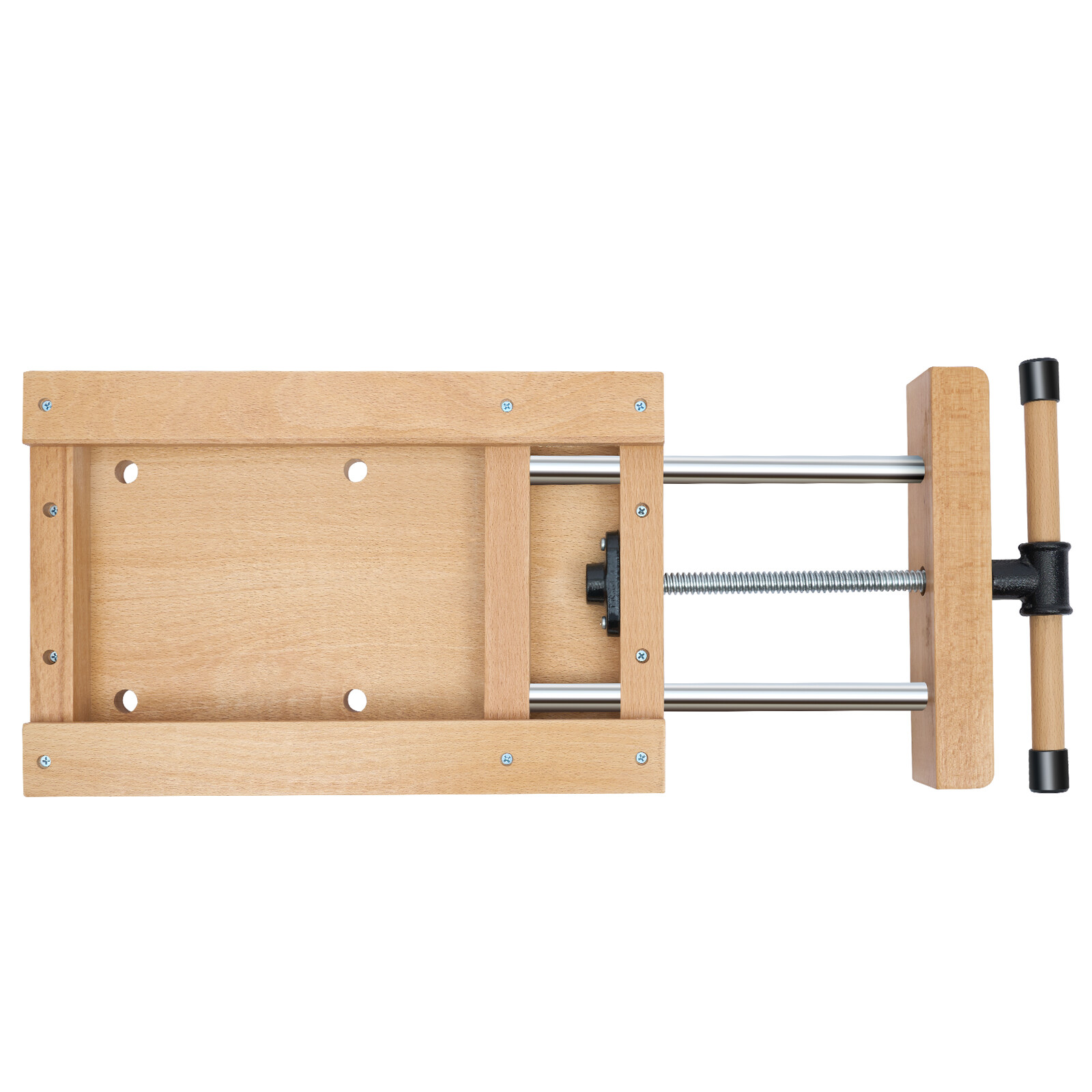 Portable Workbench Beech Wood Woodworking Vise Desktop Work Table Work Bench