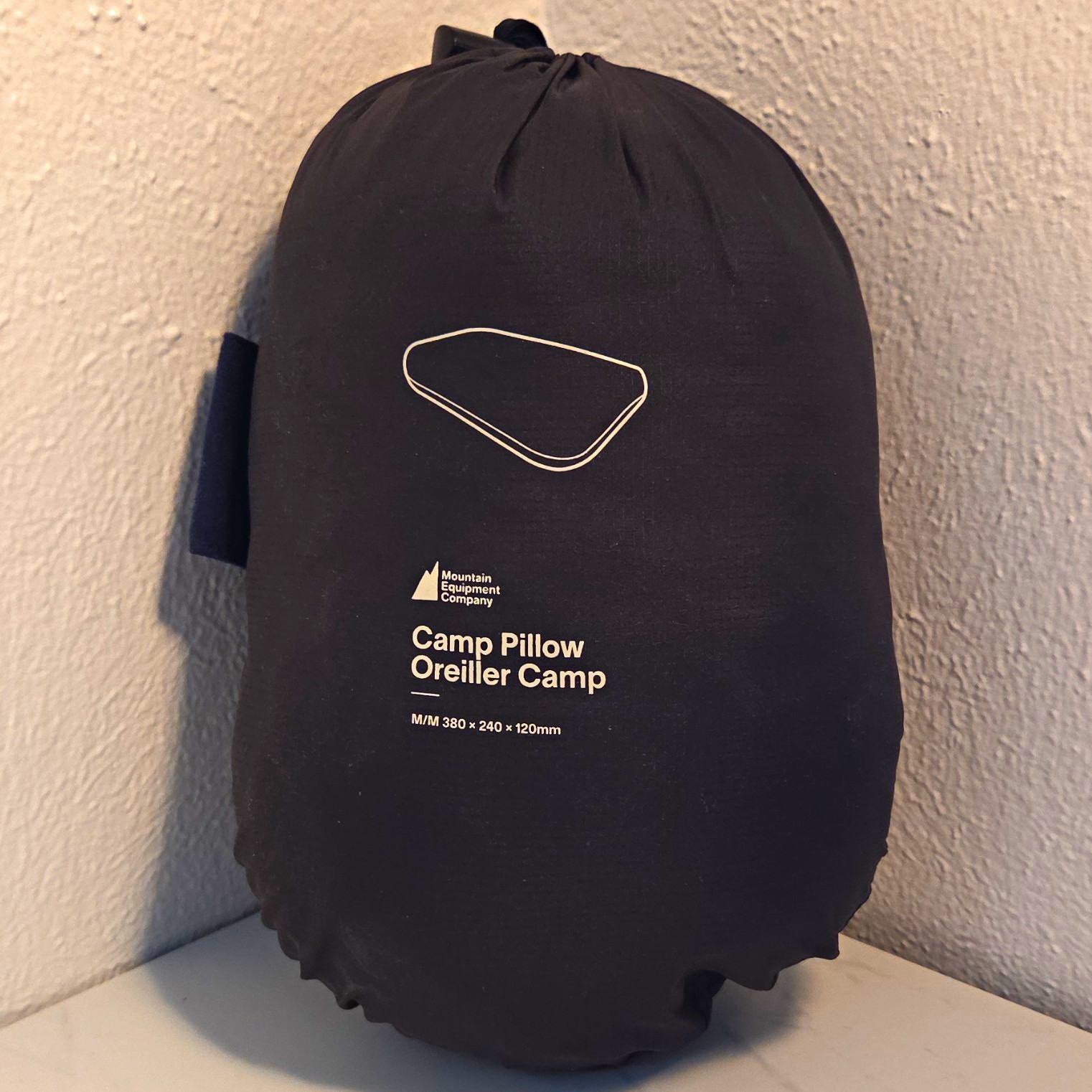 Mountain Equipment Company MEC Camp Pillow Blue Compact Fleece w/Stuff Sack