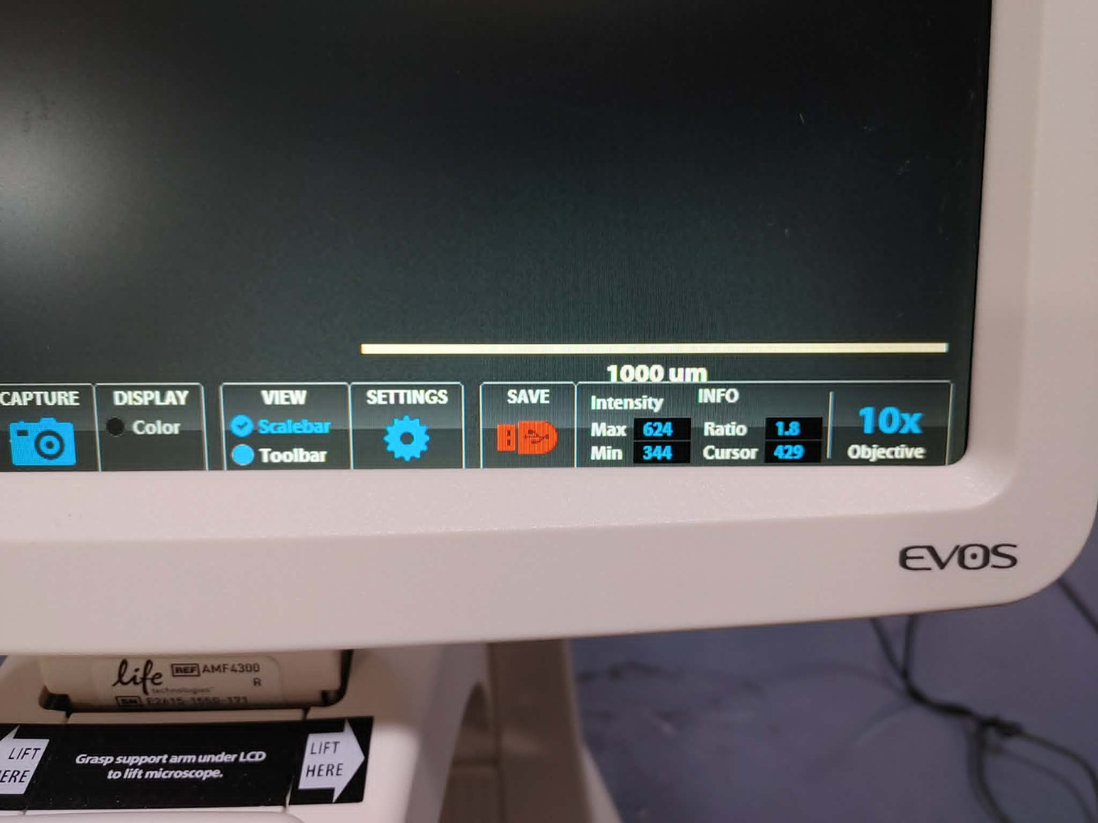 Life tech Invitrogen EVOS FL Inverted Fluorescence Microscope AMF4300 4X 10X 20X
