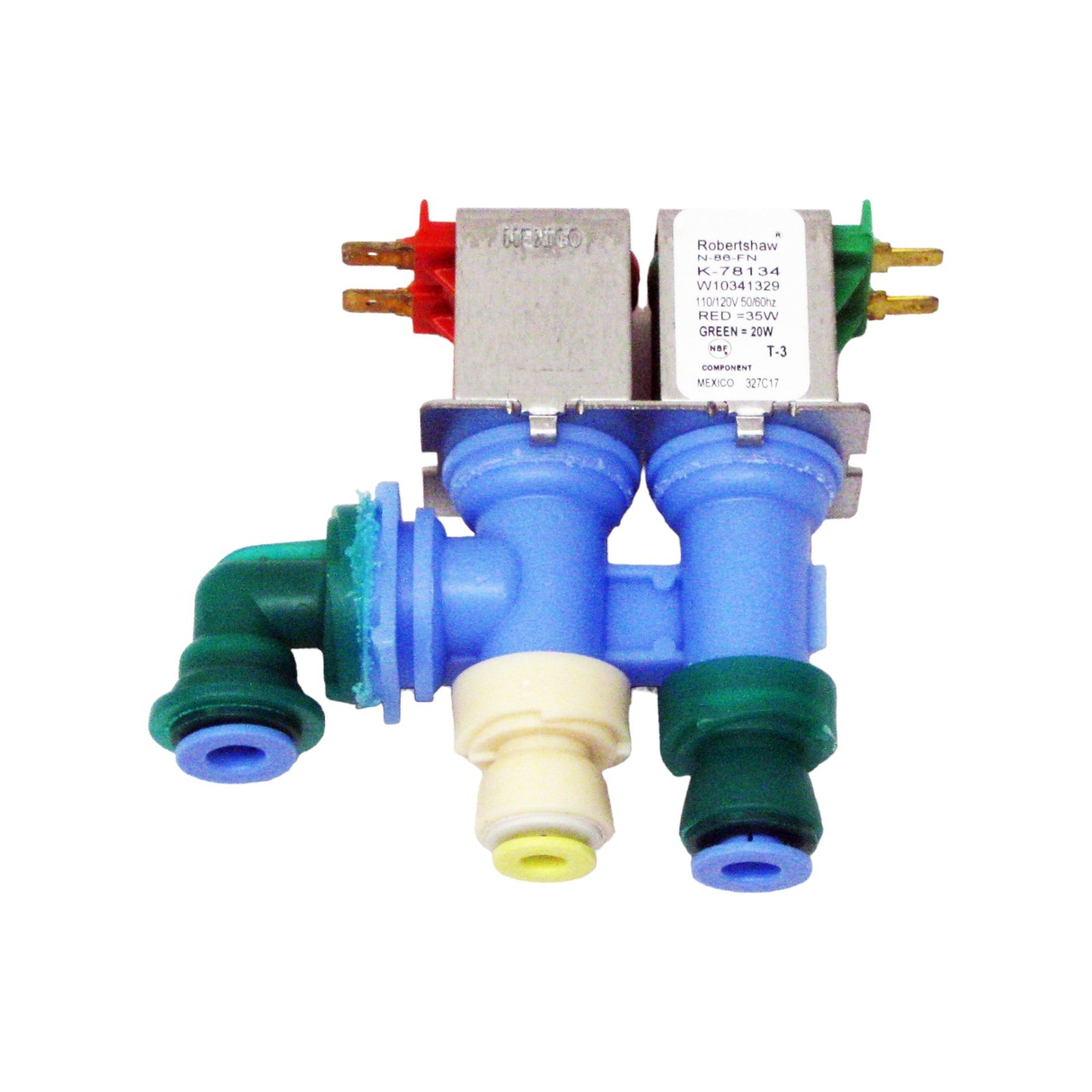 K-78134 Robertshaw Refrigerator Water Solenoid Valve W10341329 for Whirlpool