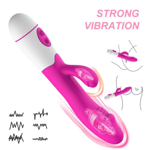 Rabbit Vibrator Dildo 20 Speeds G-Spot Massager Clit Anal Sex Toys for Women