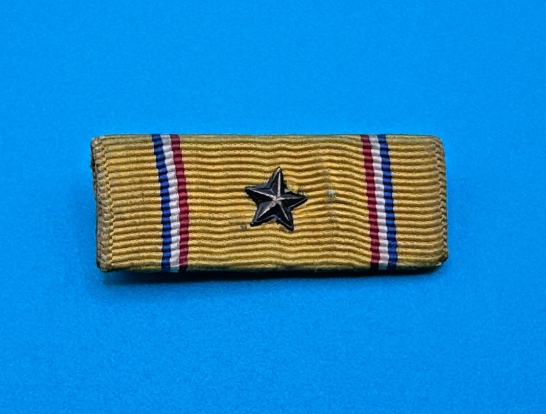 WWII WW2 1/2" American Defense Medal Ribbon (Pinback) PB36