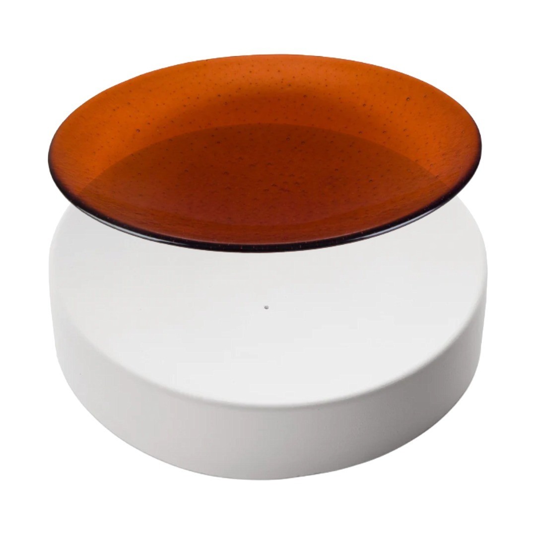 9.4"RD.-Deep 2" Bullseye Ball Surface Mold Glass Fusing