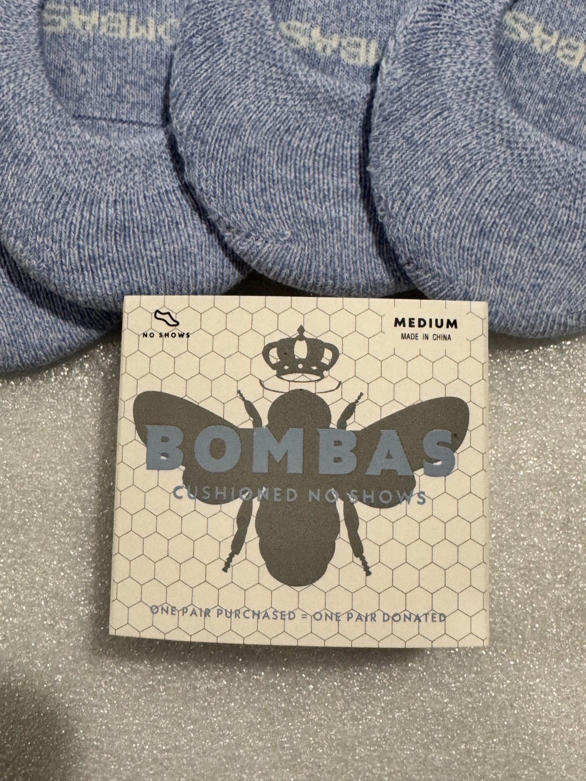 New Bombas Womens Casual Socks LAVENDER Medium No Show 4 ct lot