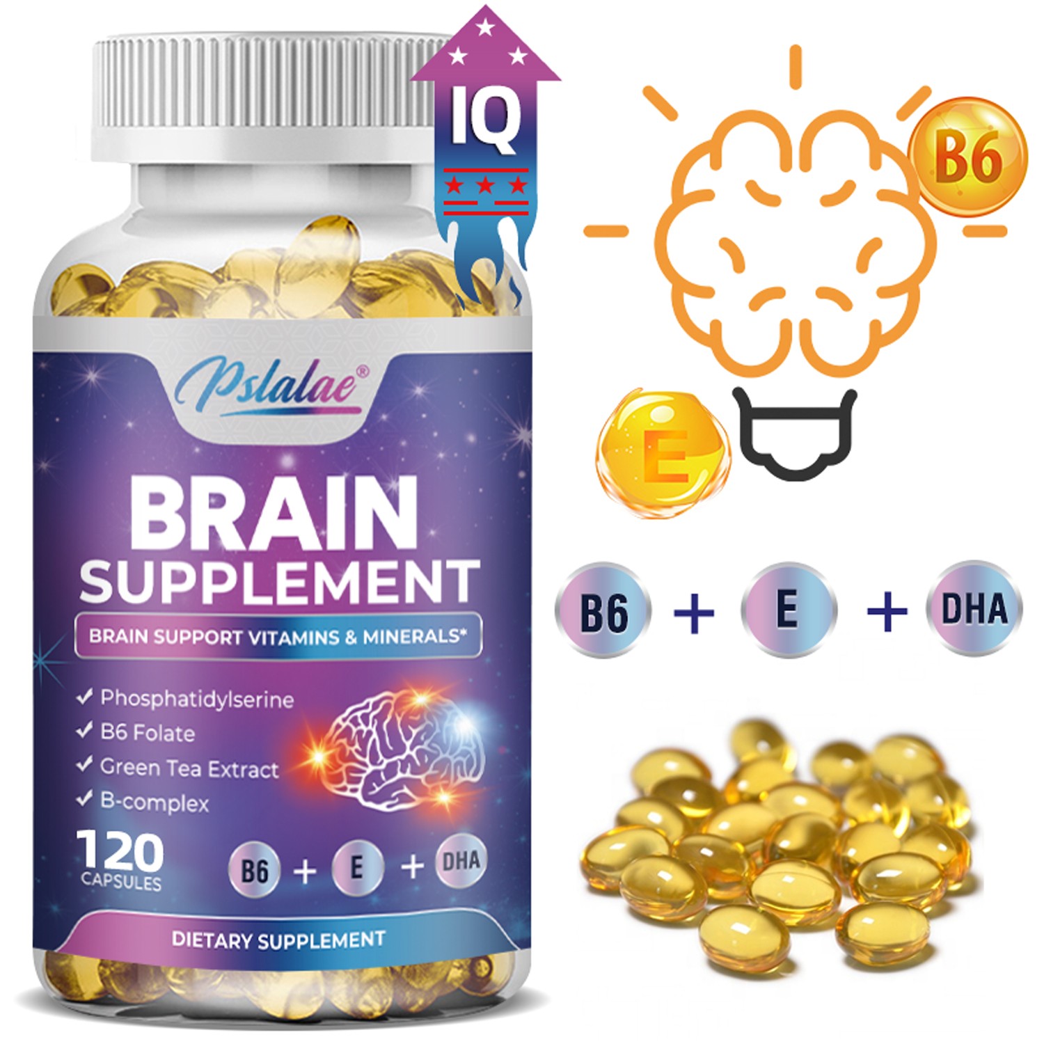 Brain Supplement - Nootropic Booster, Focus, Clarity, Energy and Memory Support