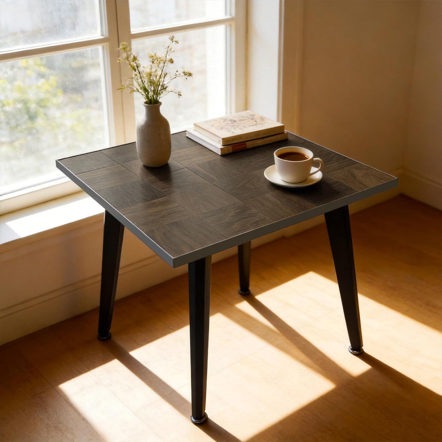 24” Wood Card Table, Small Dining Table for Dining Room,Living Room(Coffee) | Ha