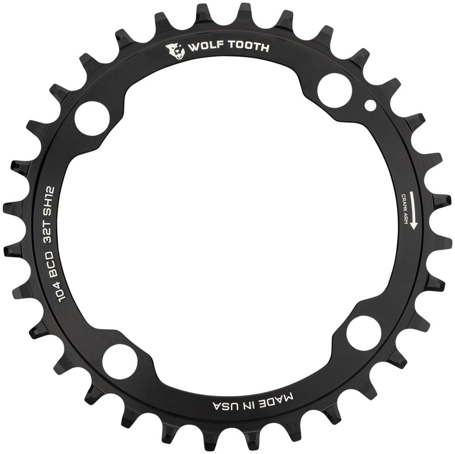 104 BCD Hyperglide+ Chainrings - Wolf Tooth 104 BCD Chainring - 32t, 104 BCD,