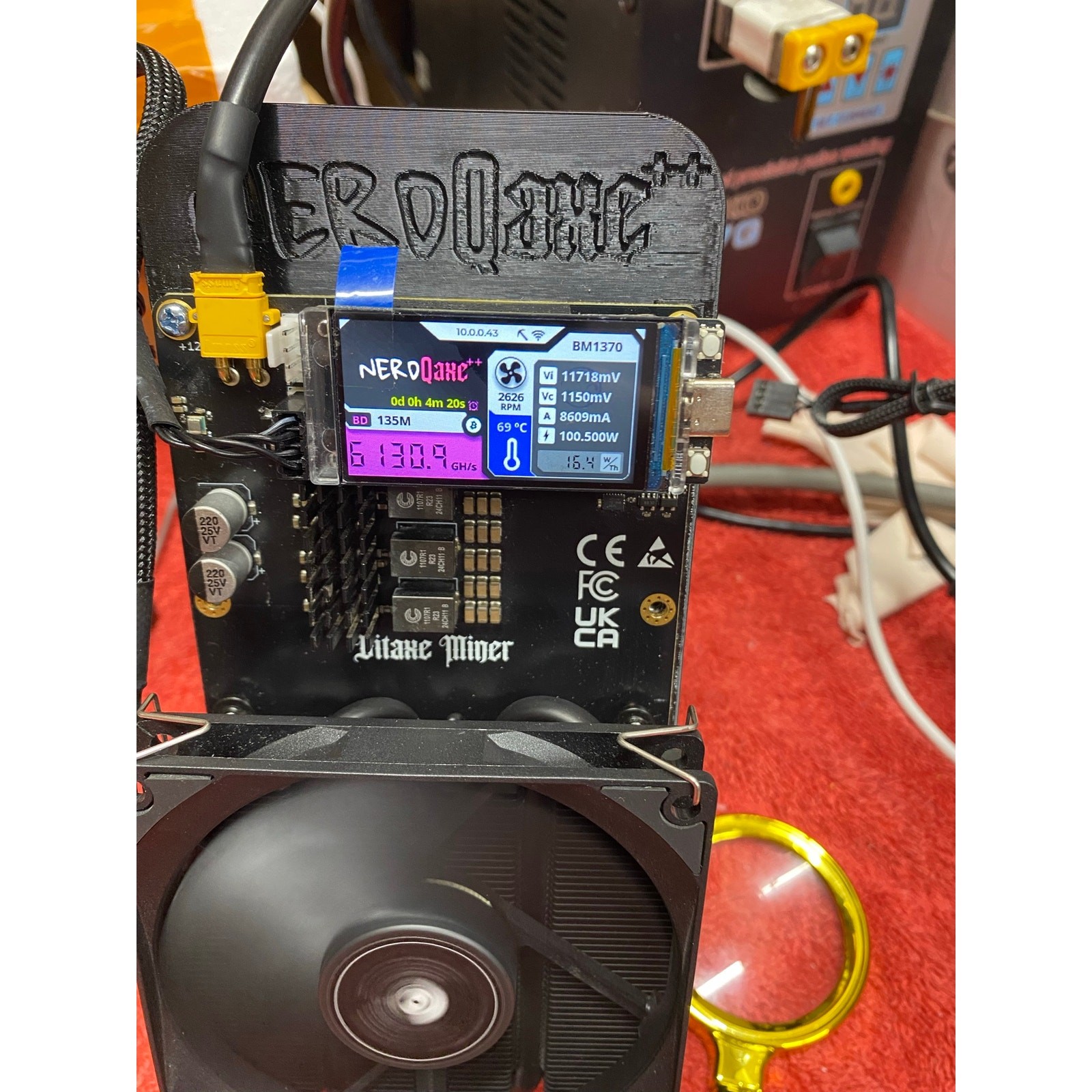 NerdQaxe++ 6Rev 6Th with PSU
