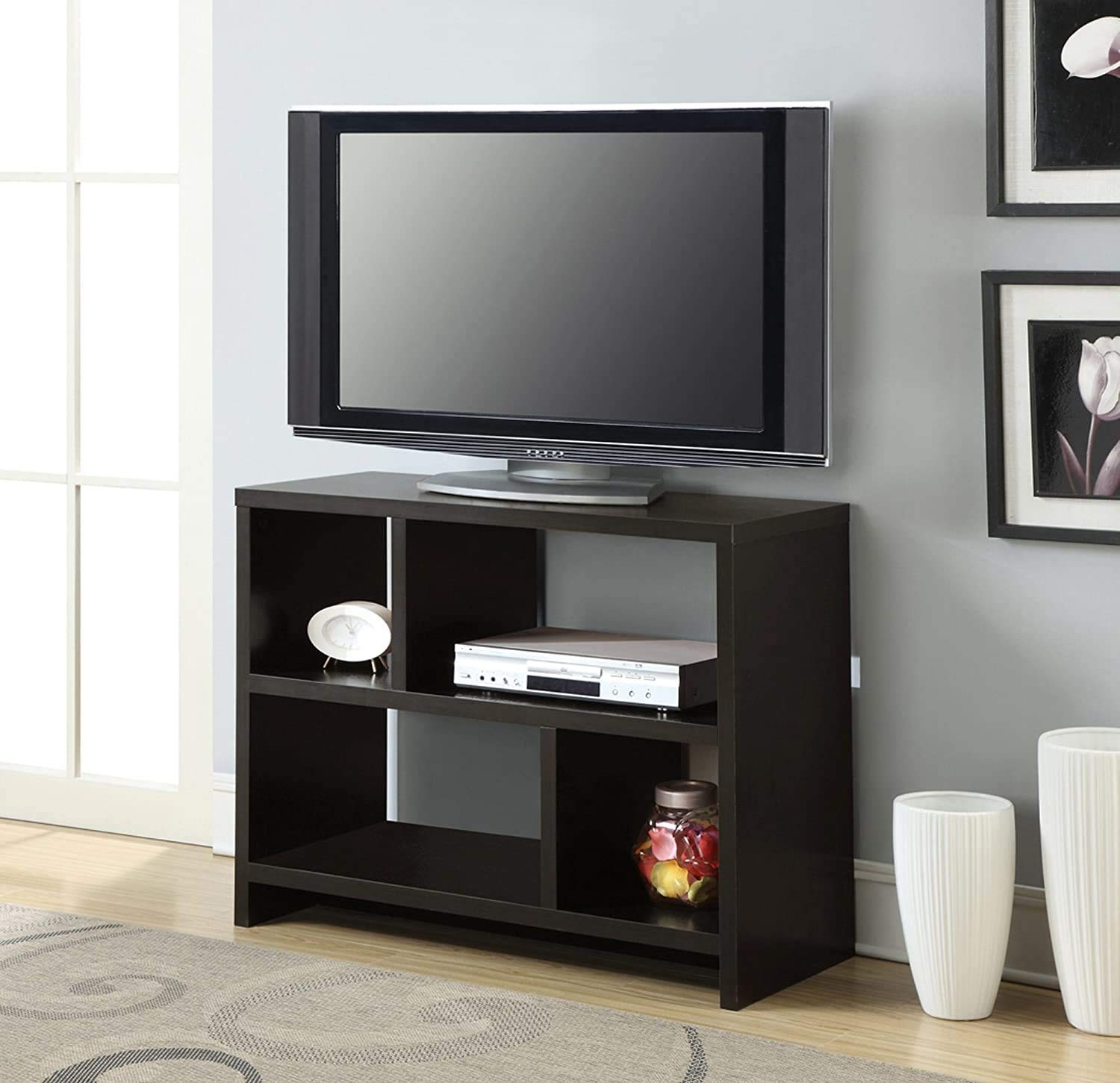 Scranton & Co Bookend Console Table in Espresso