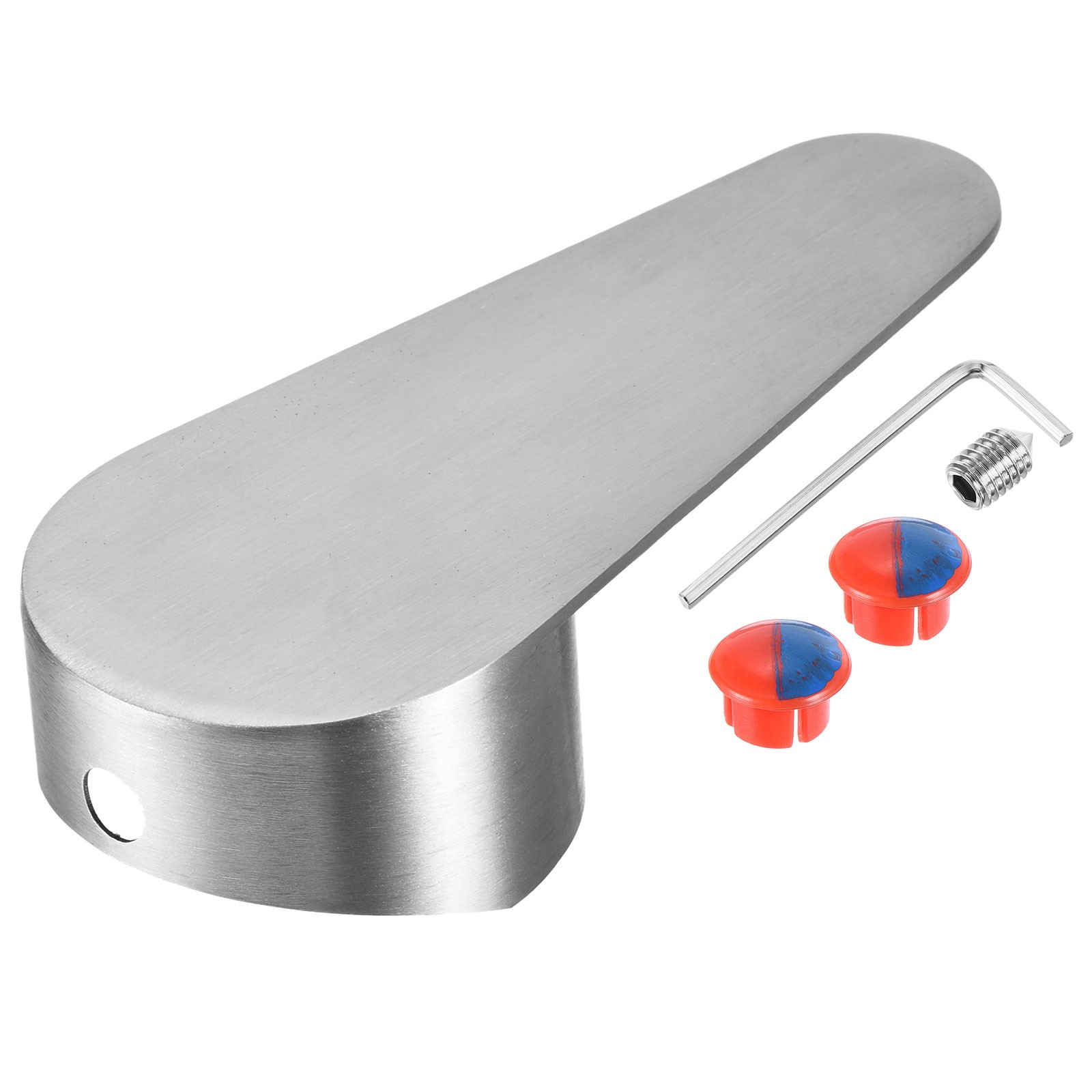 35# Single Lever Faucet Handle for Kitchen 4"x1.7" Silver