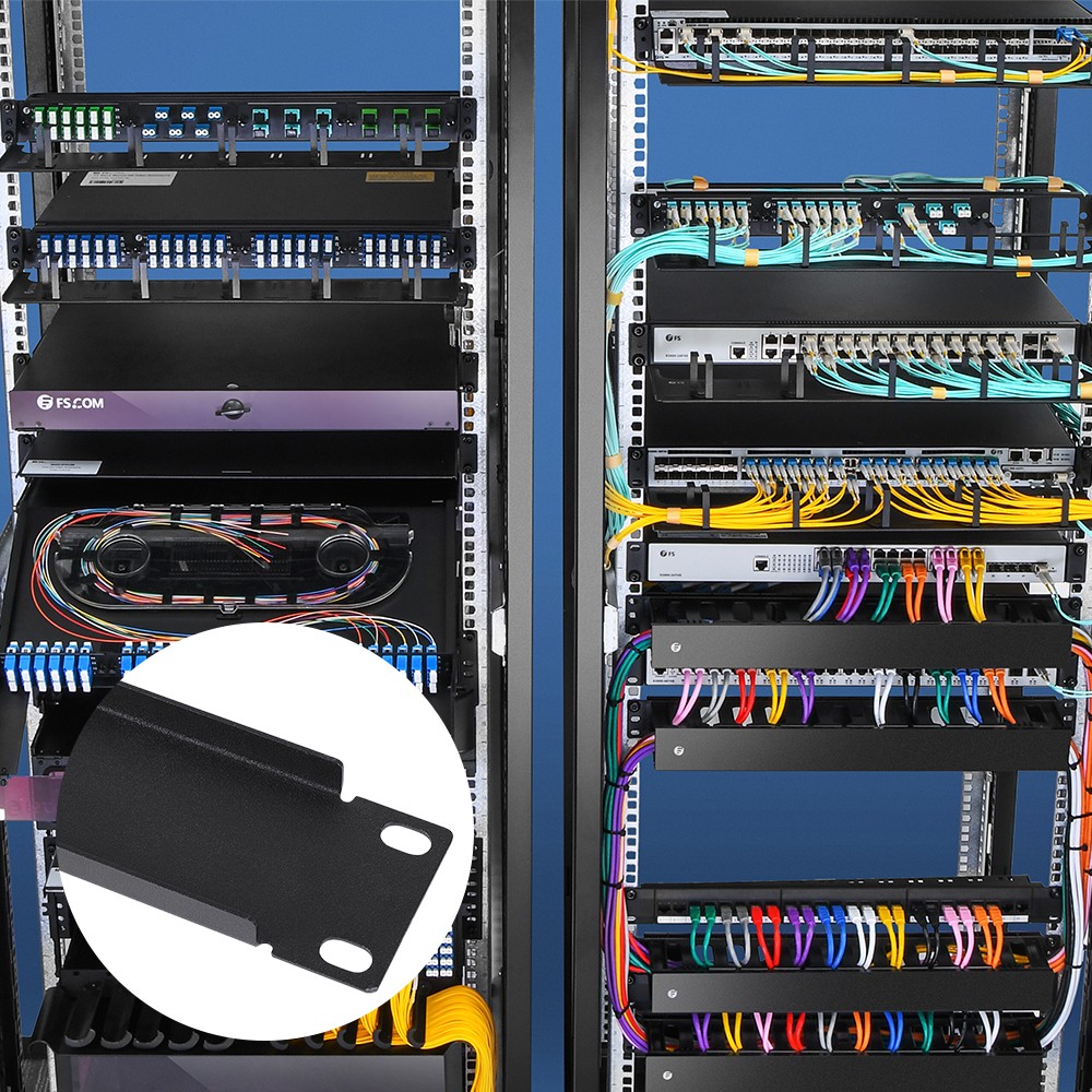2U 19" Blank Patch Panel Filler Space Spacer Plate Network Server Rack Mountable