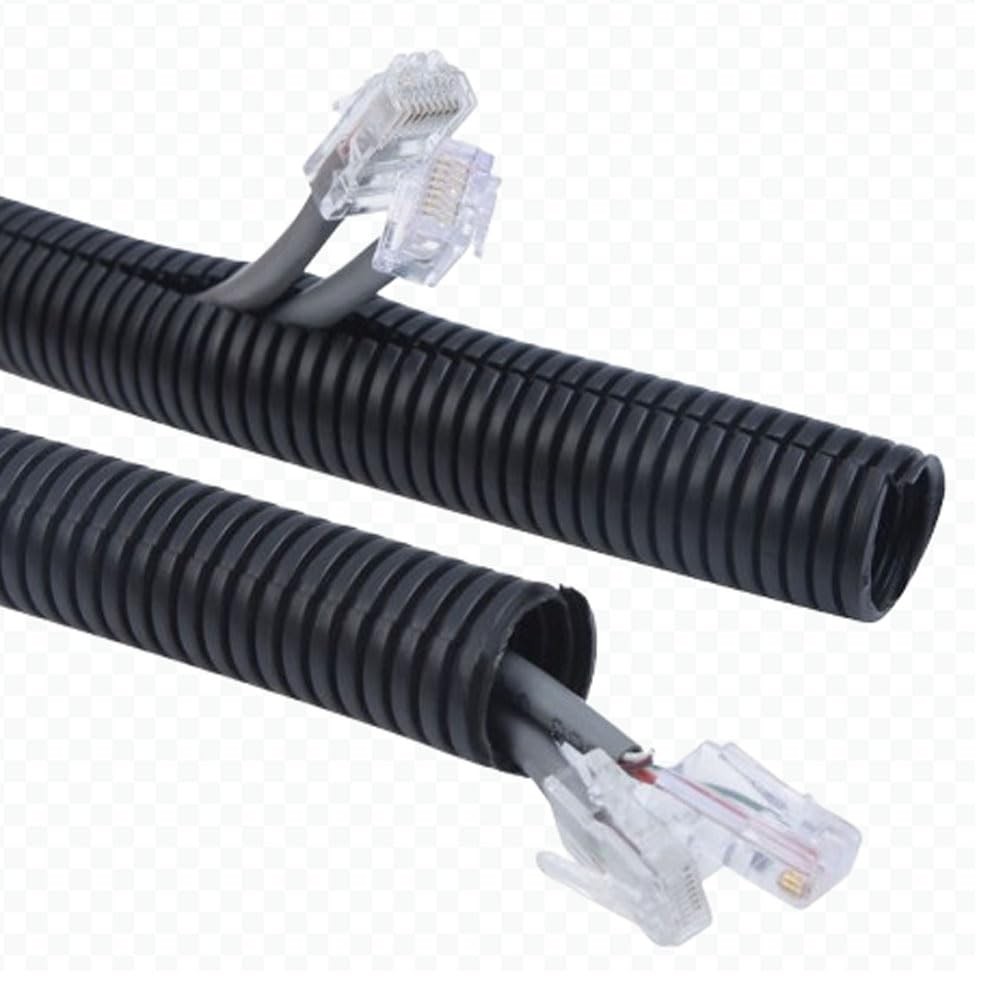 30 FT 1/4” Wire Loom Split Tubing,Dog Cat Cord Protector,Split Wire Loom Tubi...