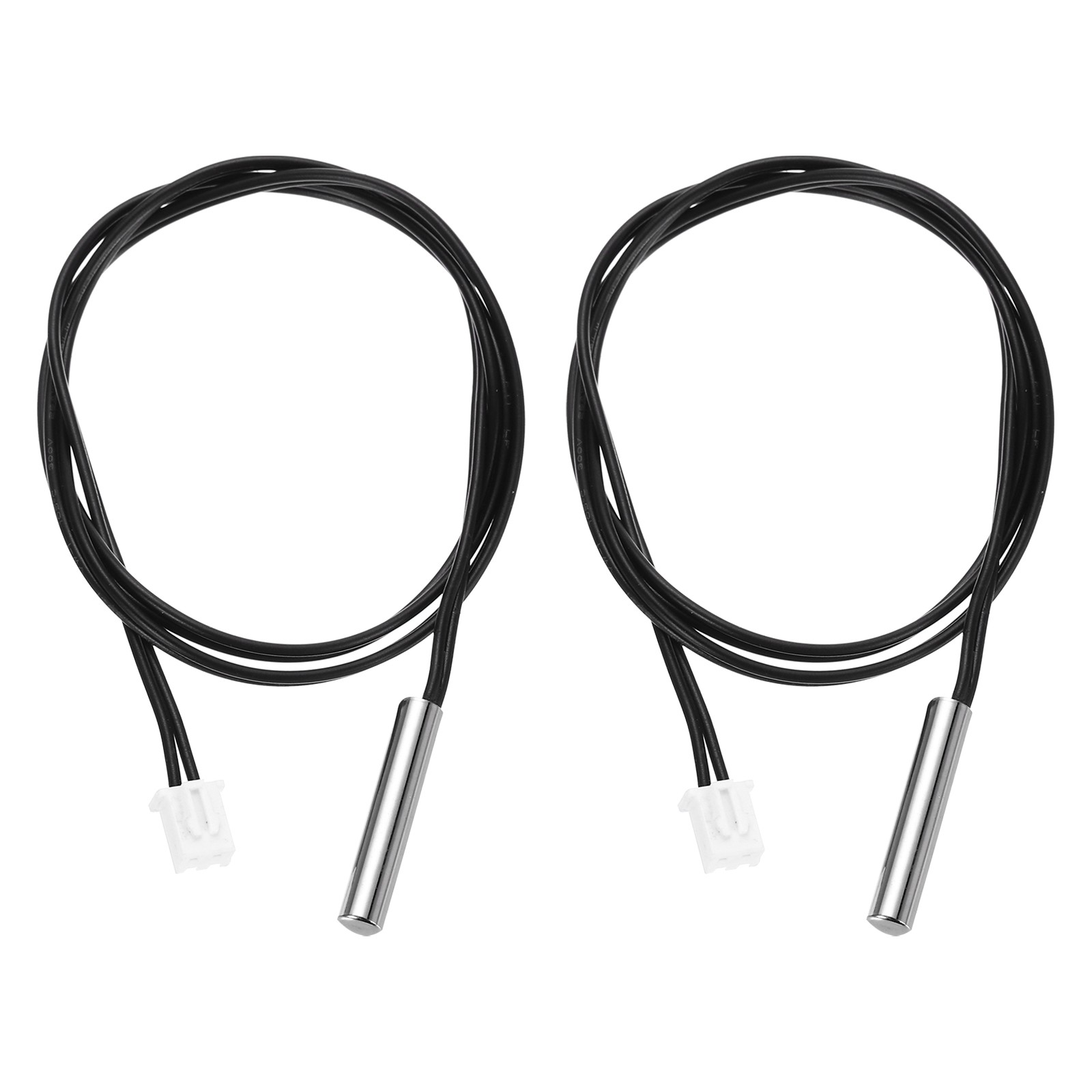2 Pcs 10K NTC Thermal Sensor Probe Stainless Steel Temp Sensor Probe 15.7 Inch