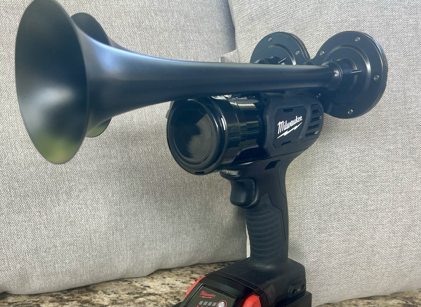 Milwaukee Drill Dual Train Air Horn Milwaukee M18 Blacked Out LISTEN/SEE VIDEO