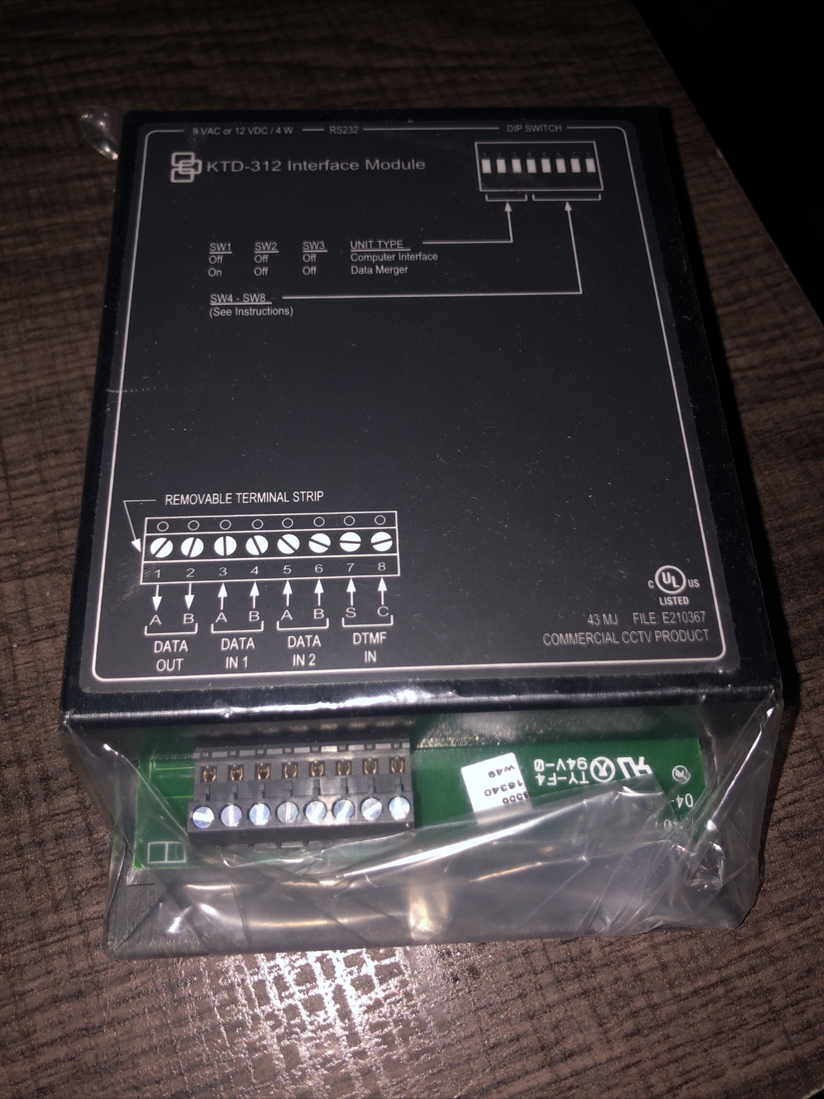 GE Interlogix KTD-312. Rs232 Interface Module/Data Manager.