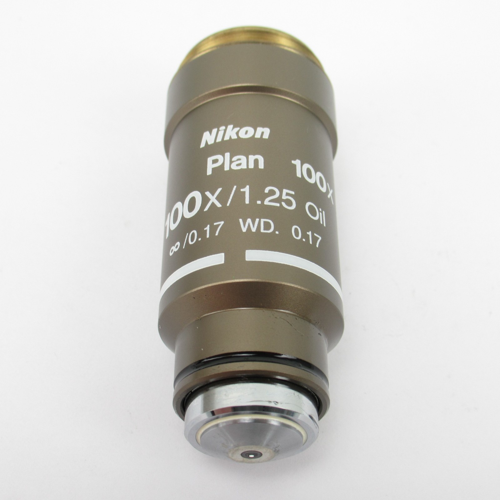 NIKON PLAN 100X/1.25 OIL INFINITY CORRECTED CFI ECLIPSE MICROSCOPE OBJECTIVE