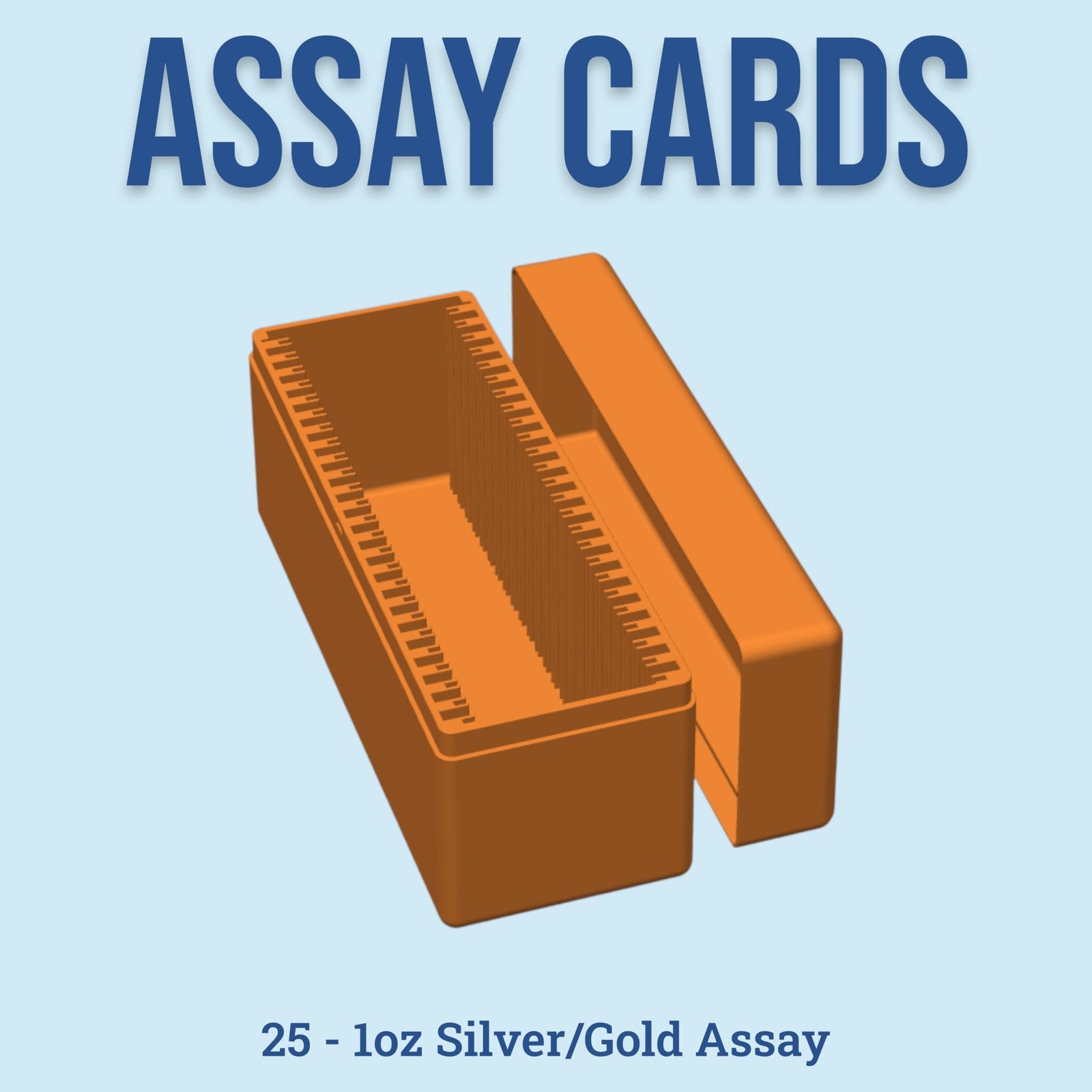 1oz Gold & Silver Bar Assay Card Box - 25 Slot - PAMP Valcambi Perth Mint