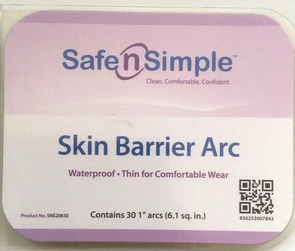SNS20630 Safe N Simple Ostomy Skin Barrier Arc 30 Pcs Exp 2027