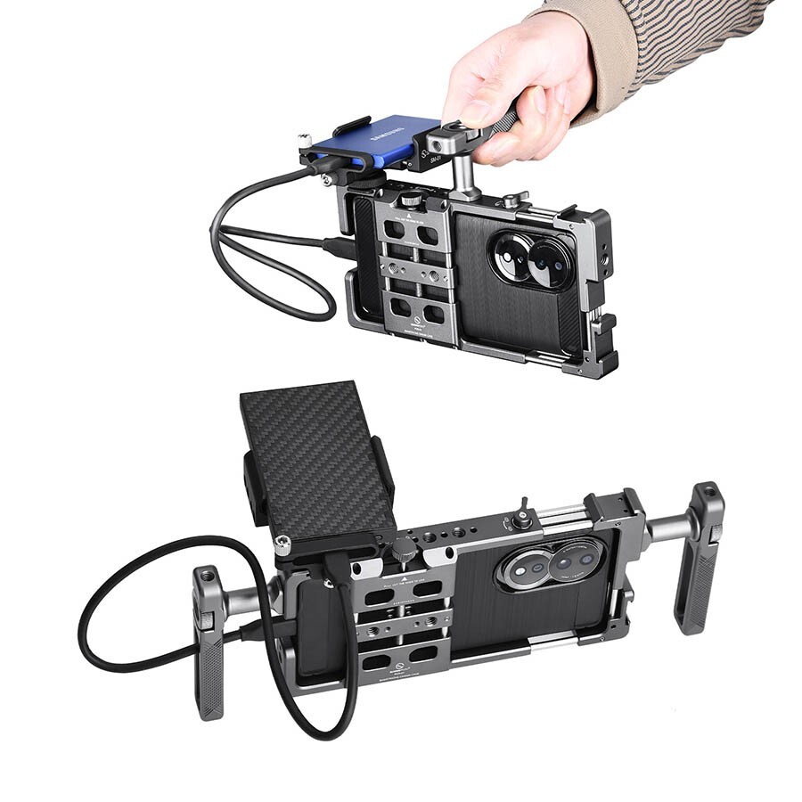 SUNWAYFOTO Mount Bracket Holder for Samsung T5 SSD,Compatible with Camera Cage