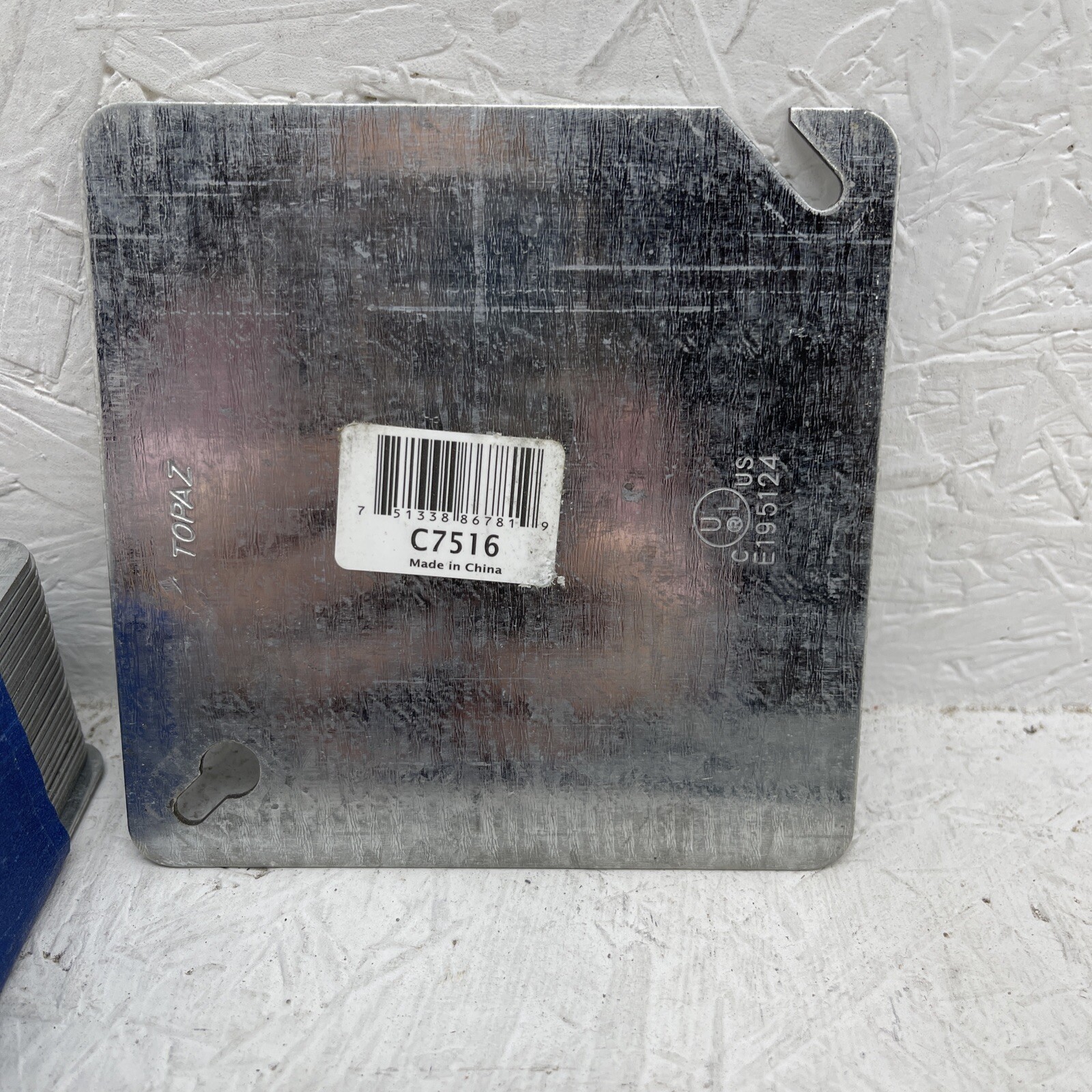 (Qty. 25) Topaz C7516 Square Cover Flat Blank 4" x 4" C7516