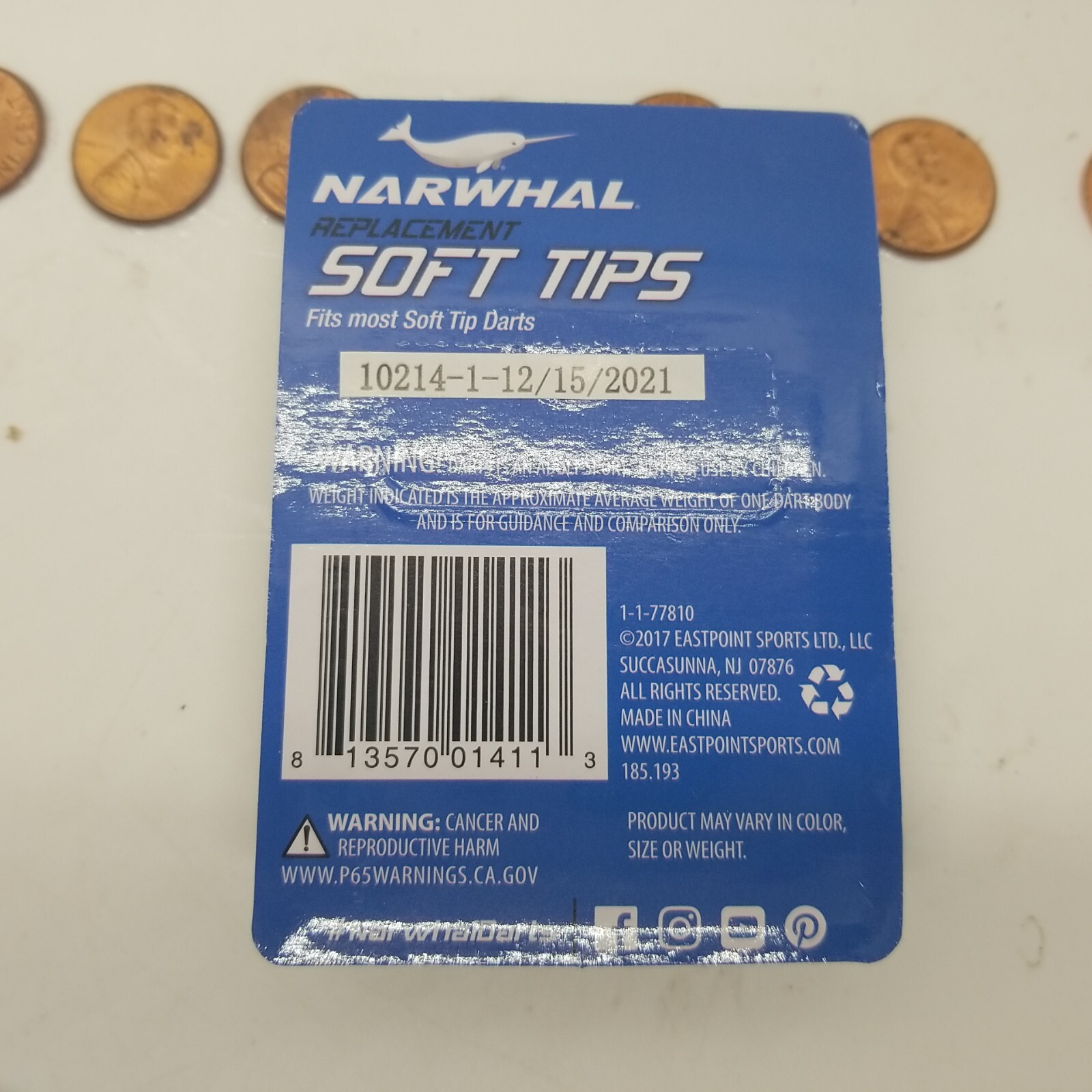 50 Count - Narwhal Soft Tips Replacement for Darts *BRAND NEW IN PACK*