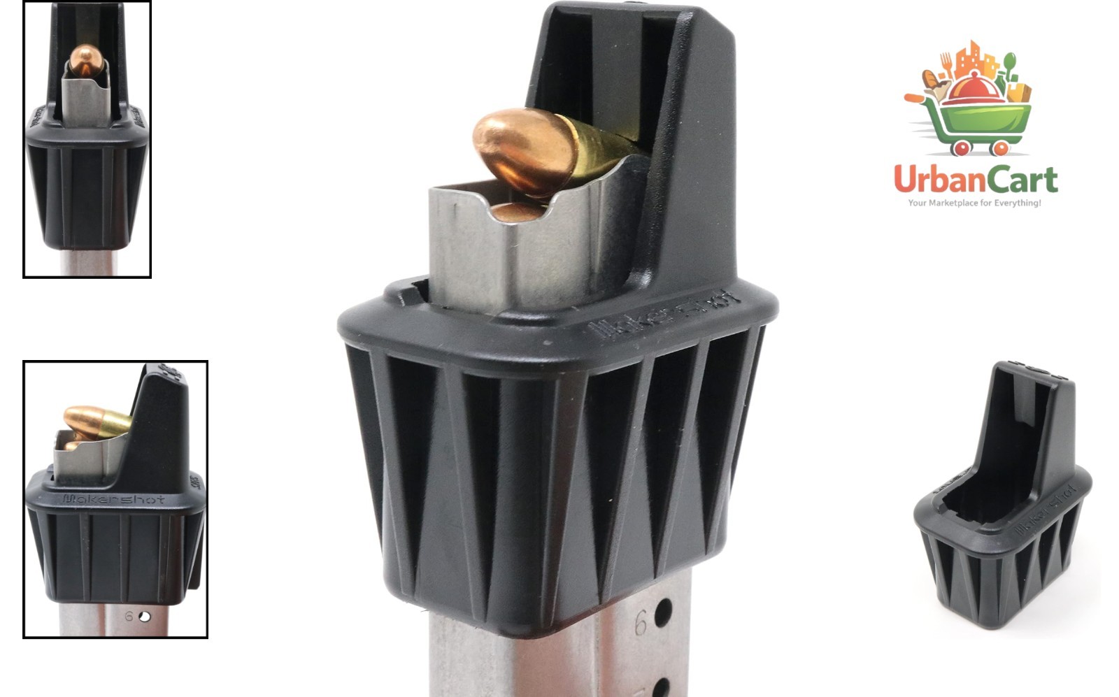 High-Quality Polymer Speed Loader for Smith & Wesson Pistol Magazines - Black