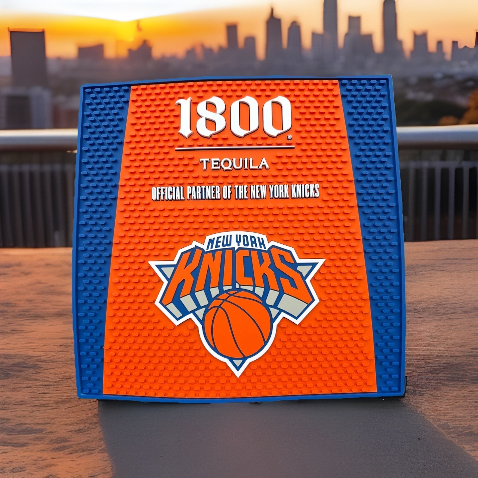 1800 Tequila/Ny Knicks Large Service Mat 15 By 15 Inch